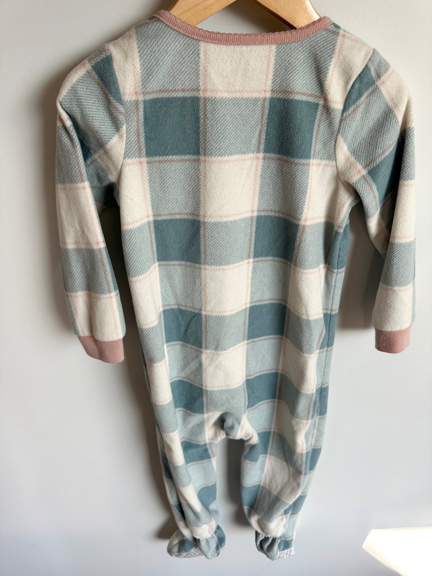 Plaid Fleece Sleeper / 3T