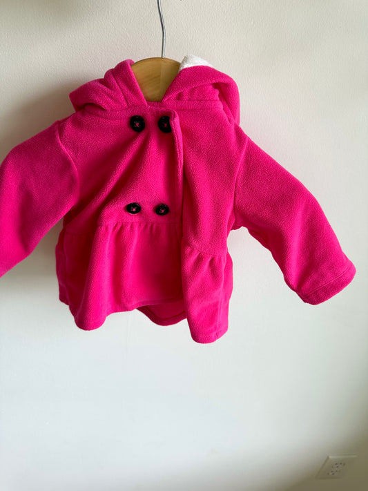 Pink Fleece Hood Sweater / 3m