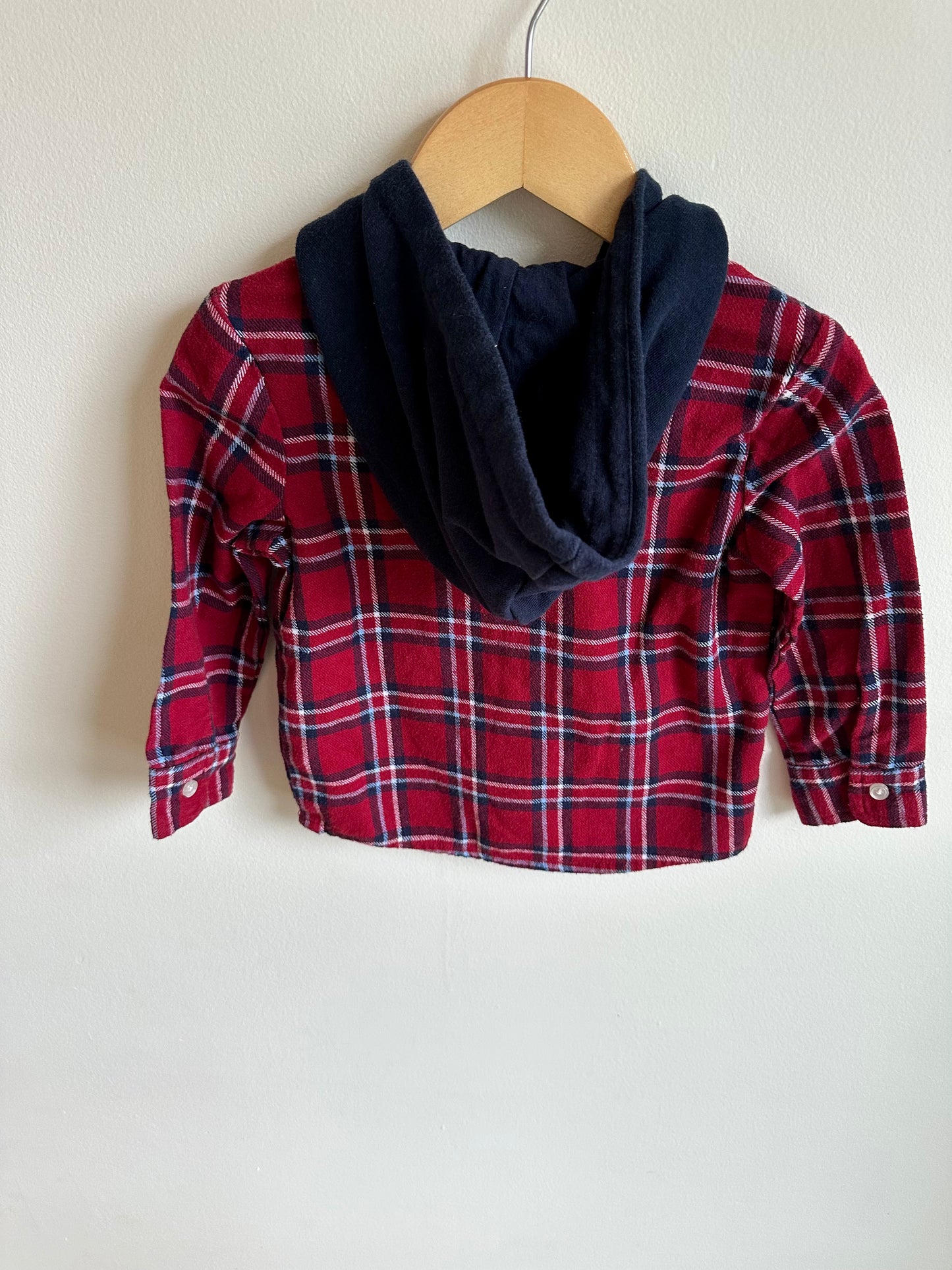 Plaid Zip Hoodie / 2T