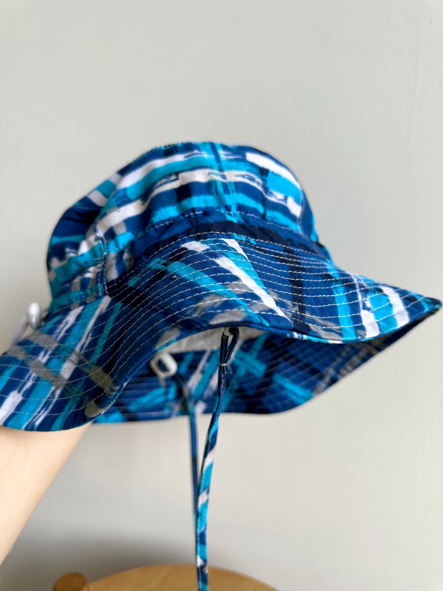 Blue Striped Sun Hat / 9m - 2T