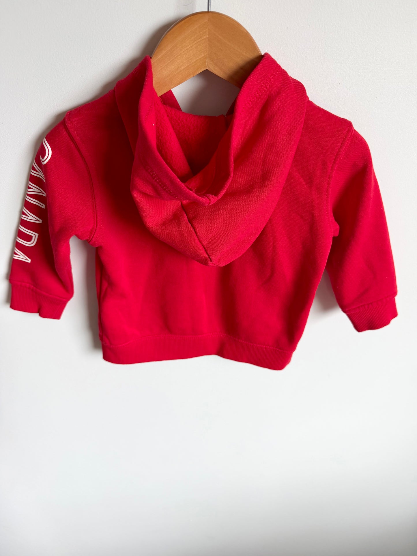 Red Maple Leaf Zip Hoodie / 12-18m