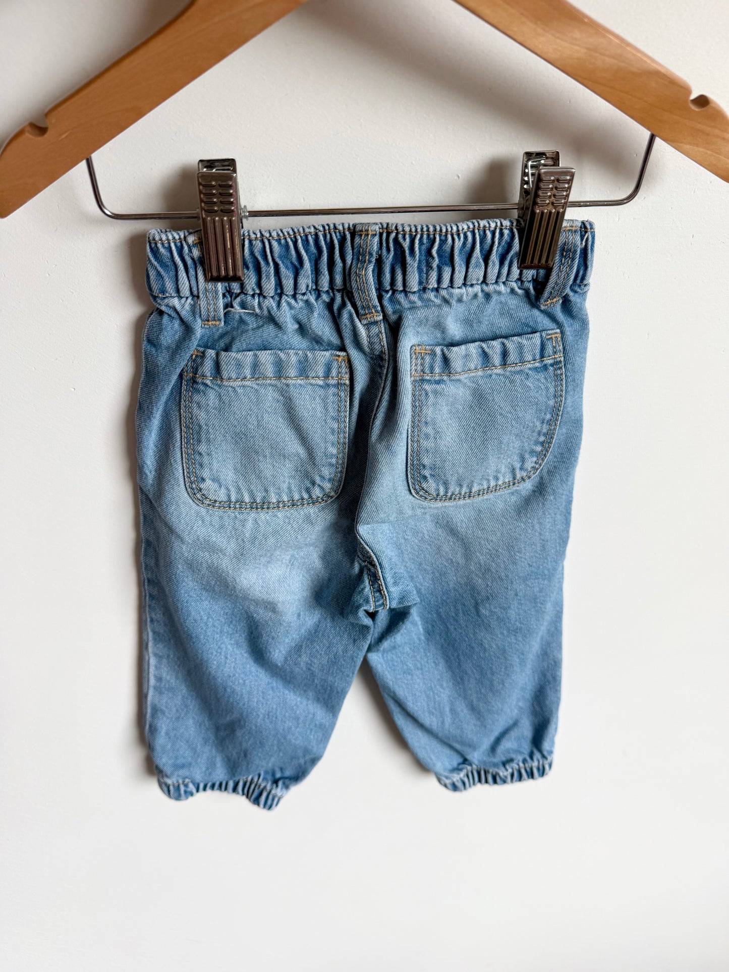Boyfriend Jeans with Elastic Waist / 12-18m