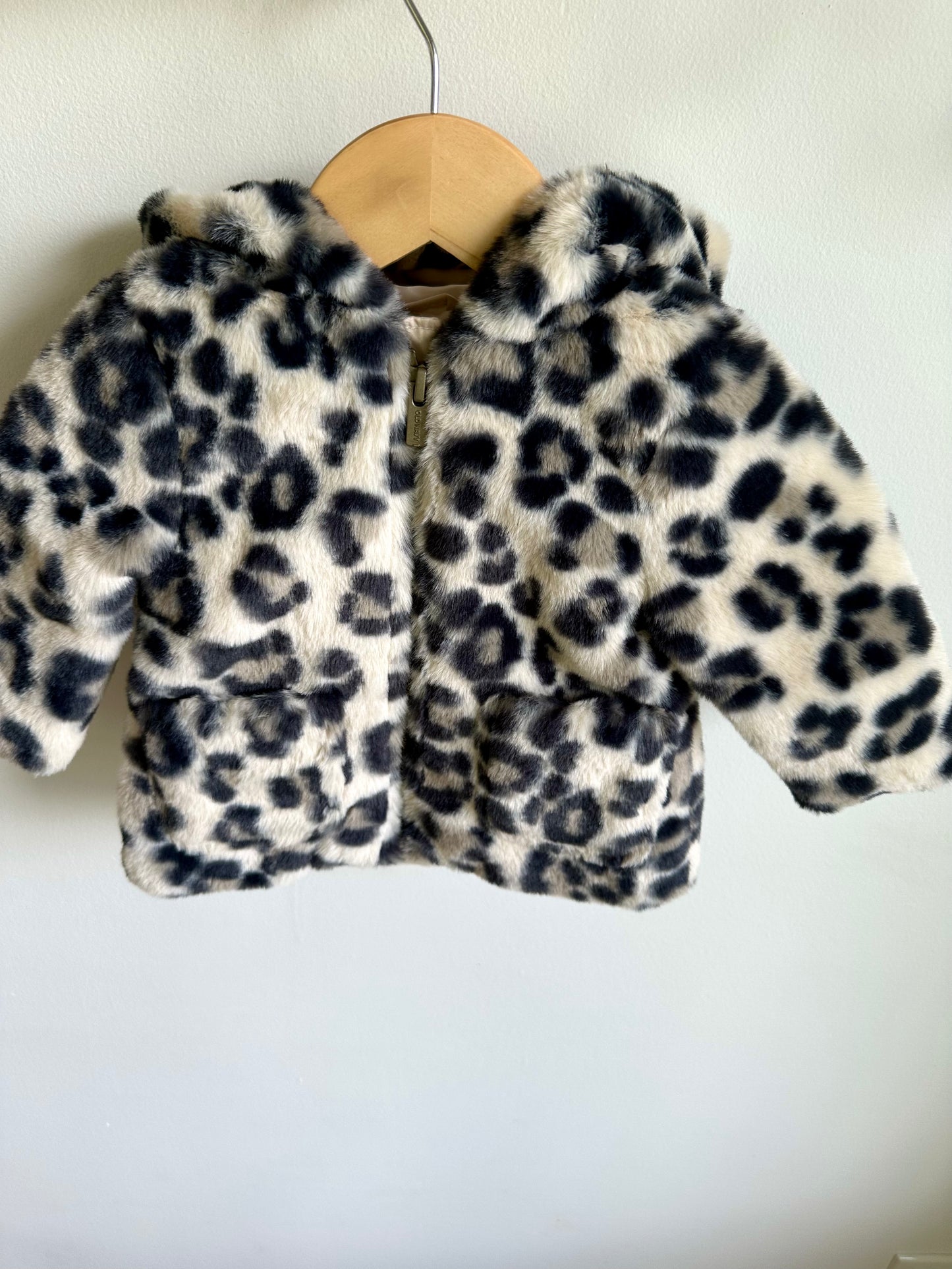 Animal Print Thick Coat / 3-6m