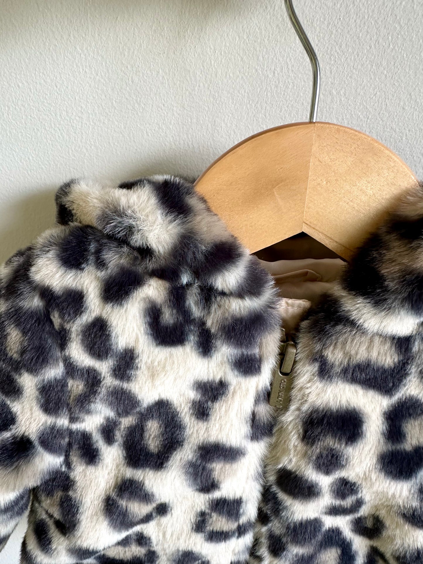 Animal Print Thick Coat / 3-6m