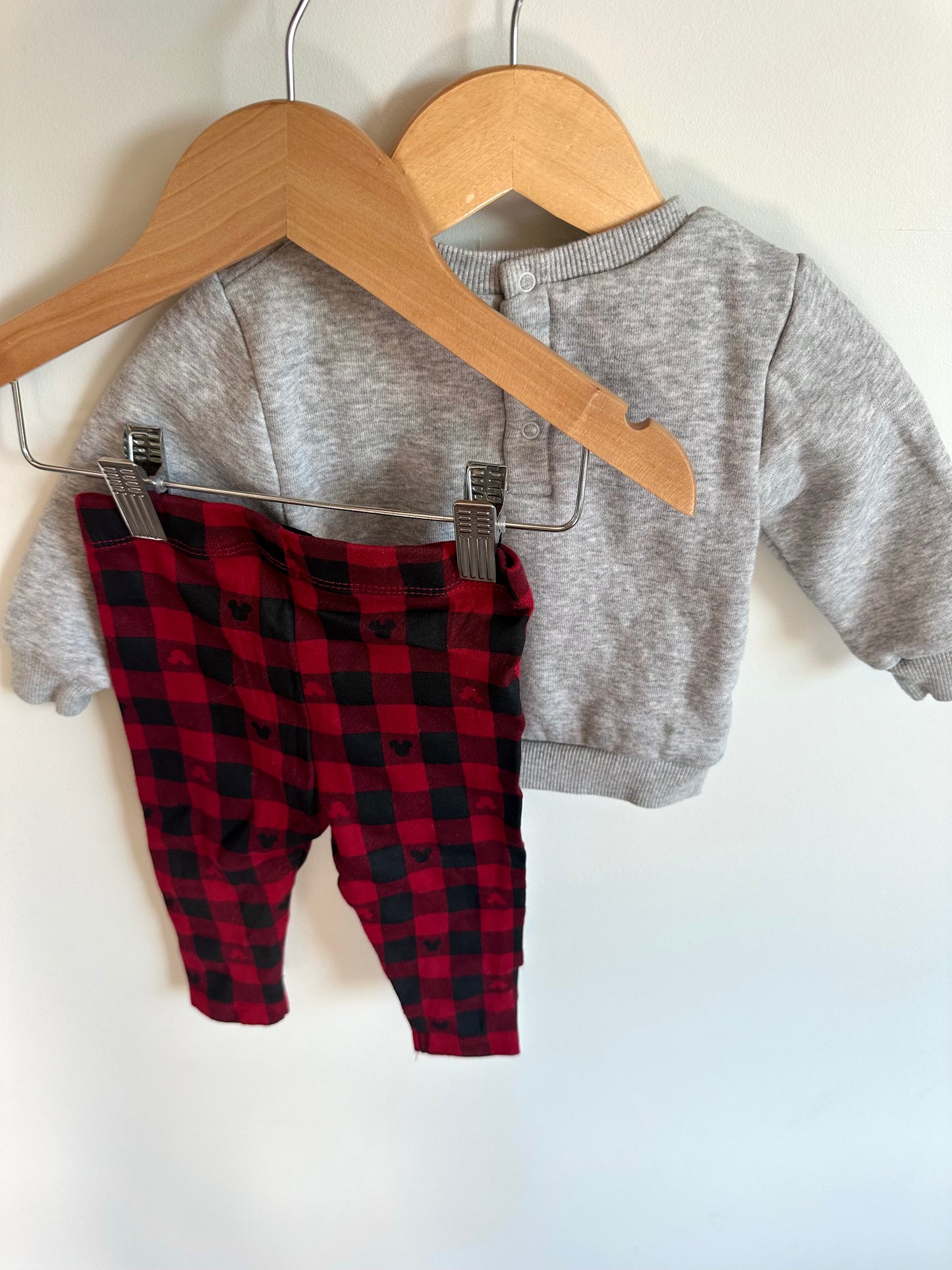 Minnie Sweater + Plaid Pants / 3-6m
