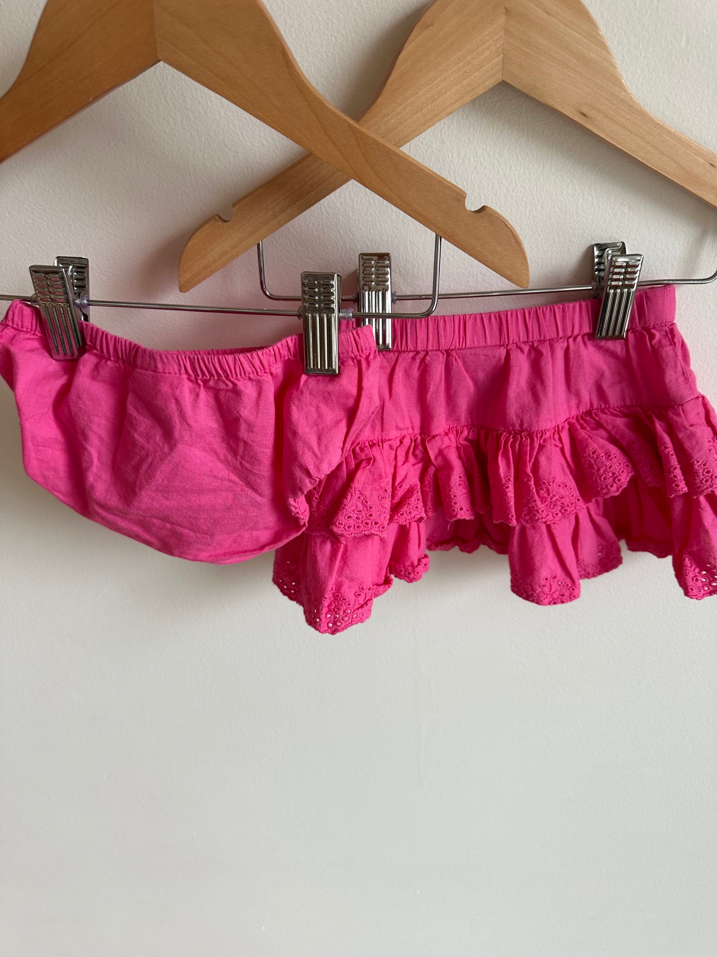 Pink Eyelet Skirt and Diaper Cover / 0-3m