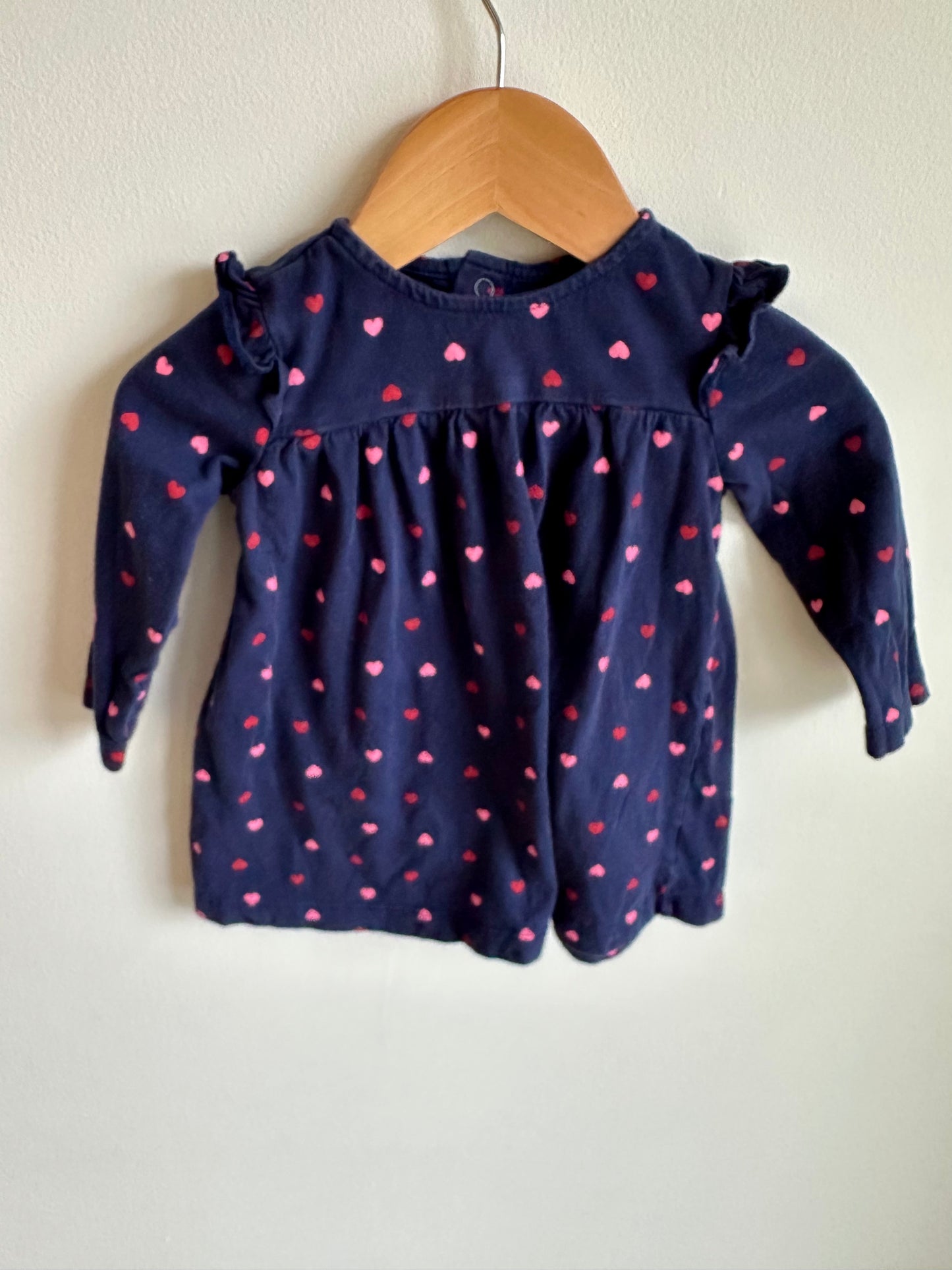 Heart Pattern Dress / 12m