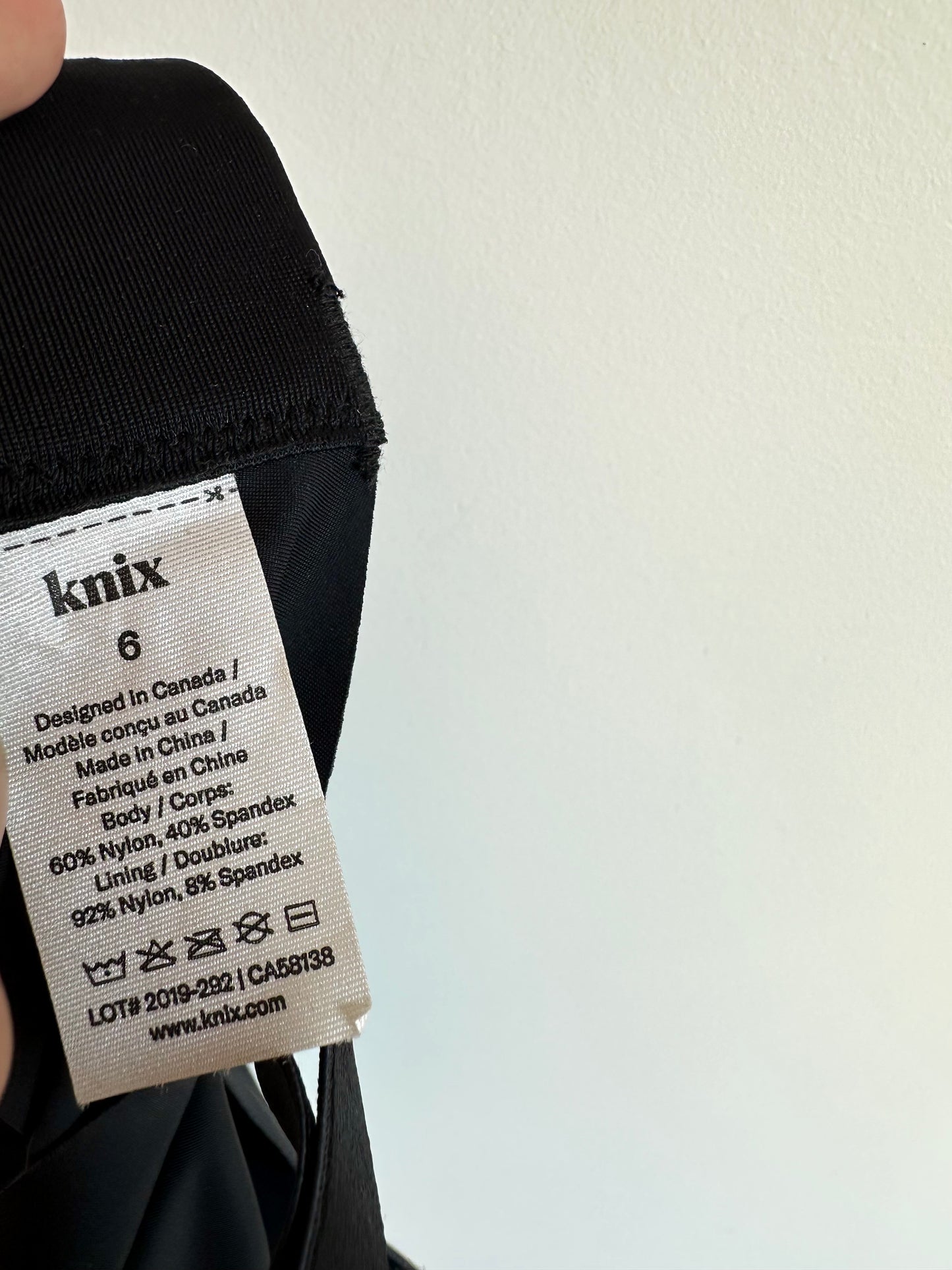 Knix Black Nursing Padded Bra / Size 6