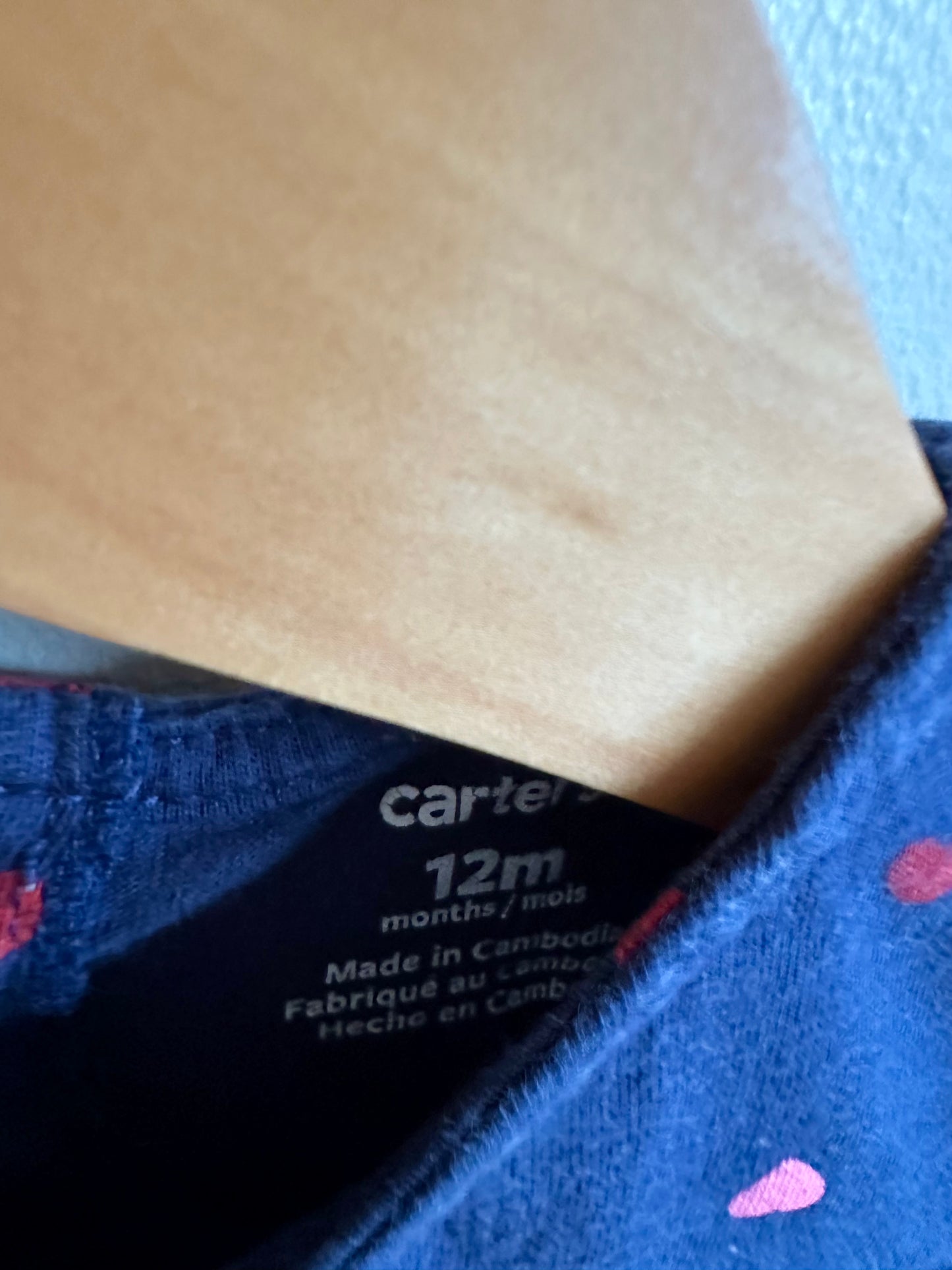 Heart Pattern Dress / 12m