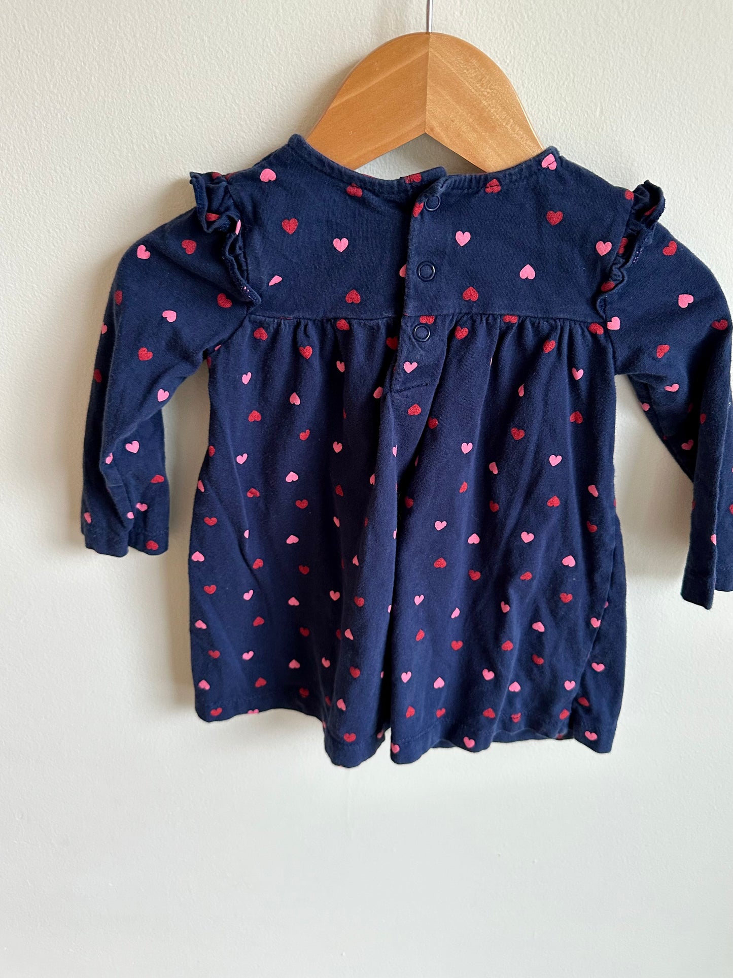 Heart Pattern Dress / 12m