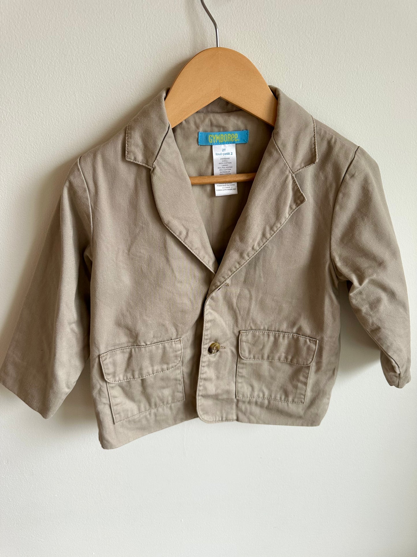 Tan Cotton Blazer / 2T