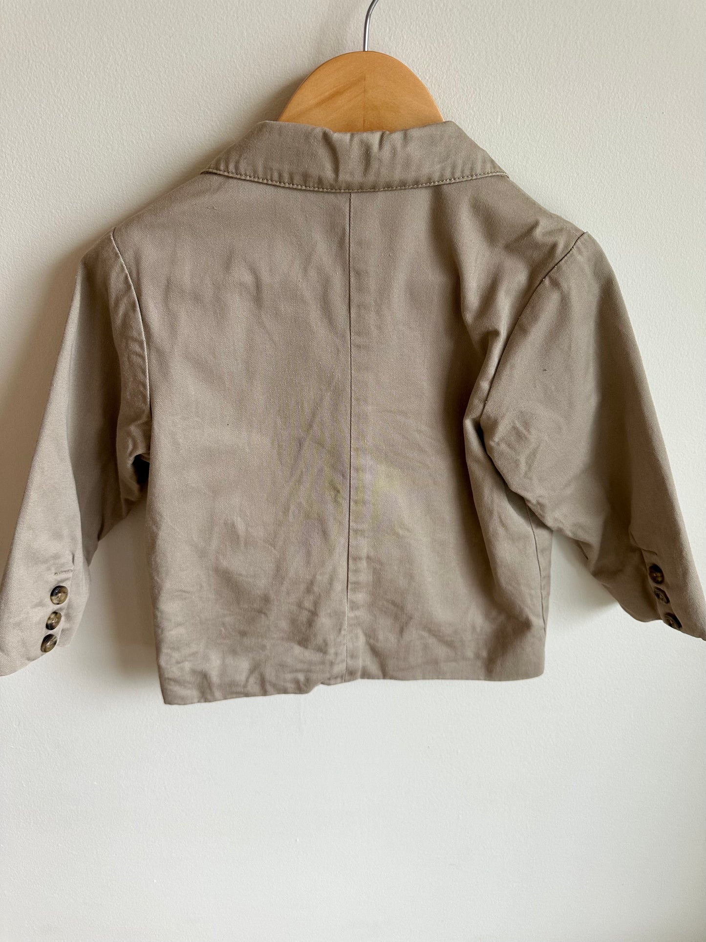 Tan Cotton Blazer / 2T