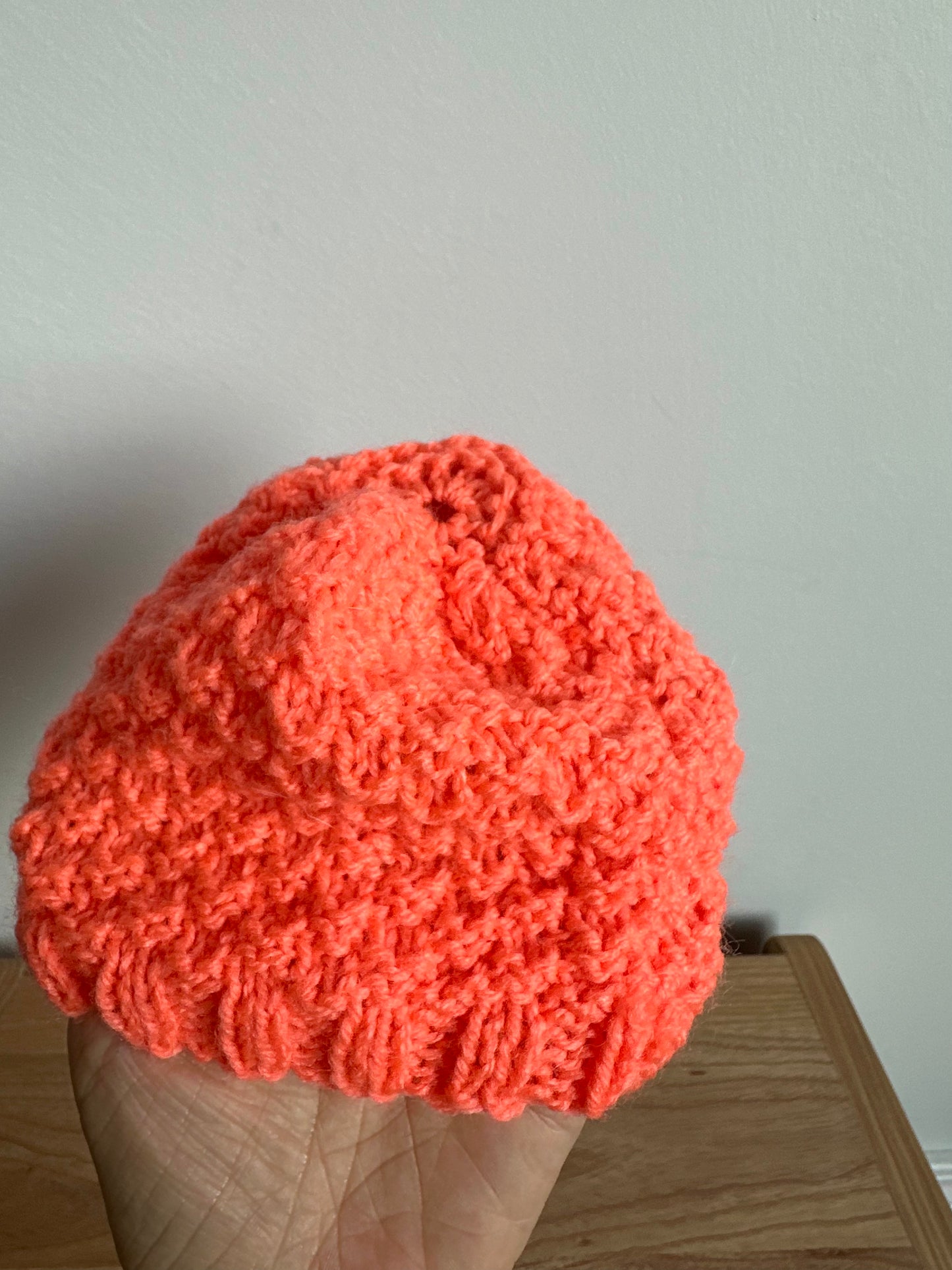 Knit Coral Toque / 0-3m?