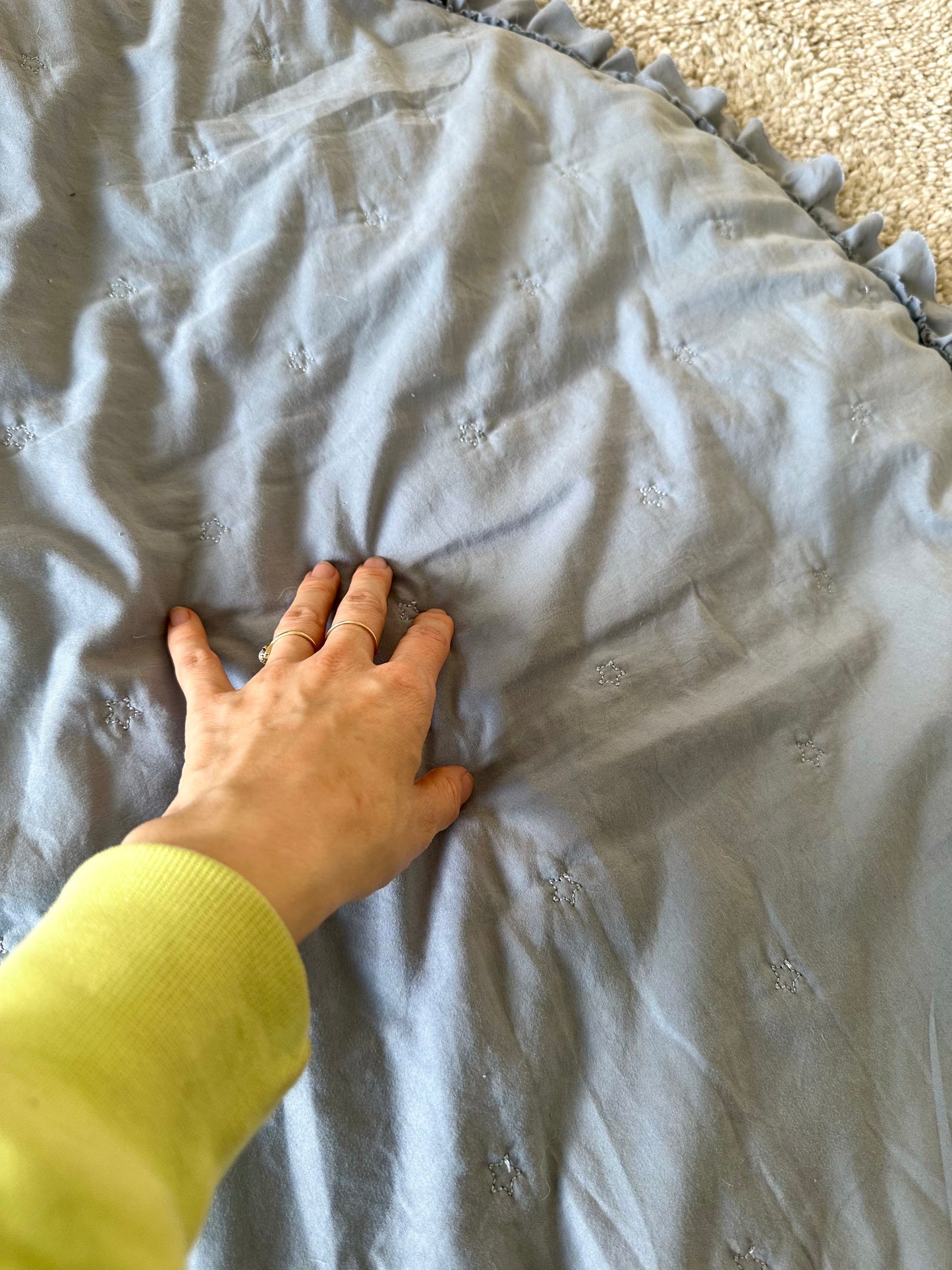 Power Blue Star Baby Mat (No Shipping)