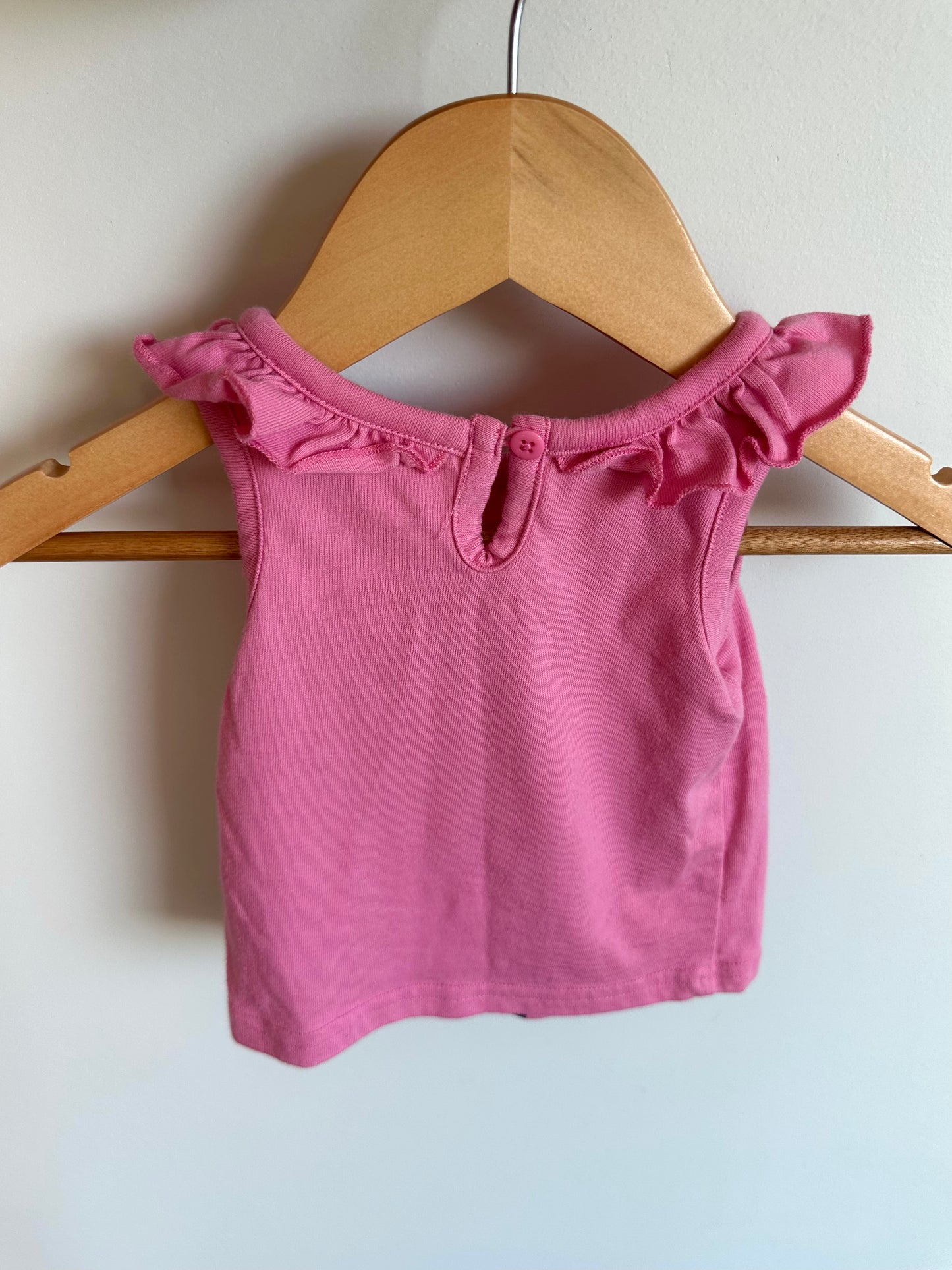 Minnie Pink Ruffle Top / 0-3m