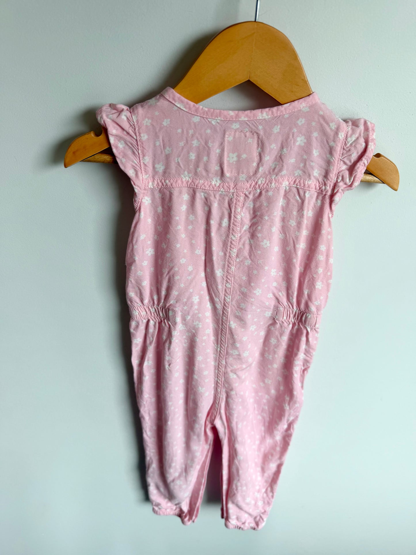 Levi's Pink Daisy Jumpsuit / 18m