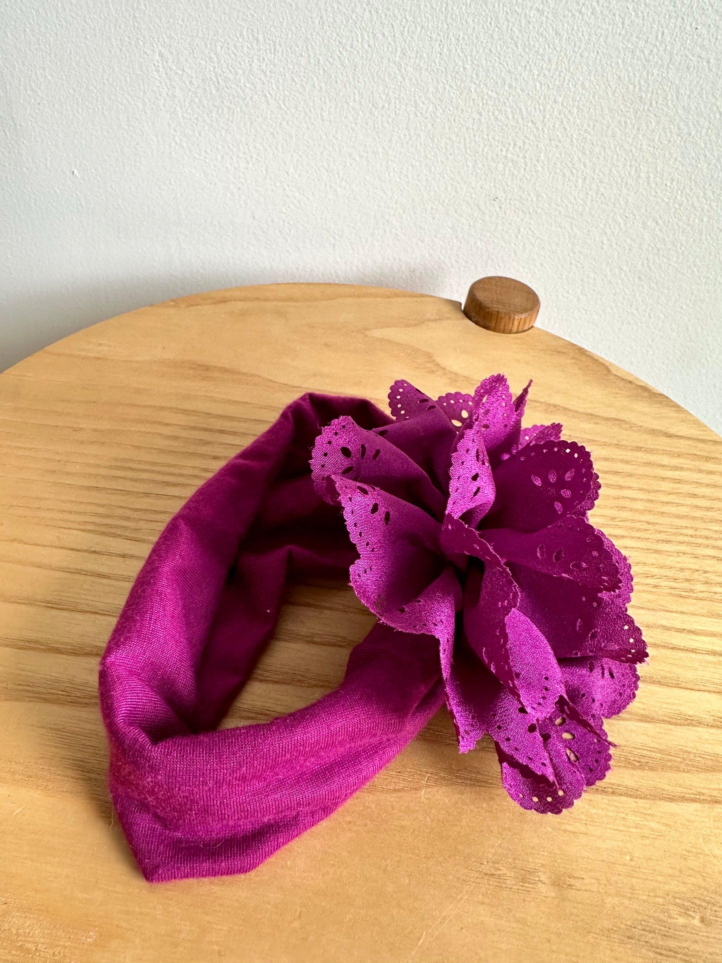Fuchsia + Grey Headbands / 6m?