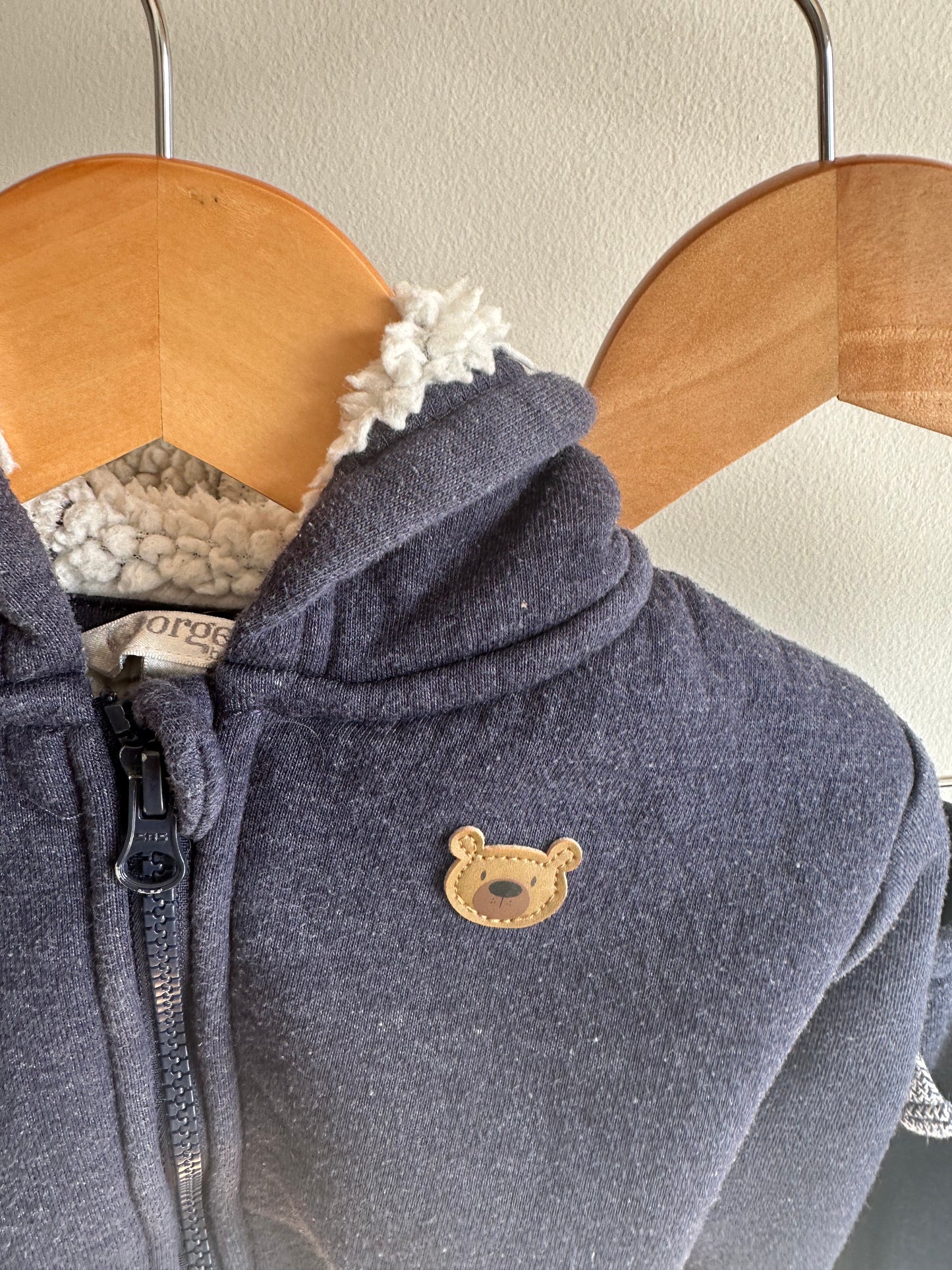 Navy Bear Sweater + Pants Set / 18-24m