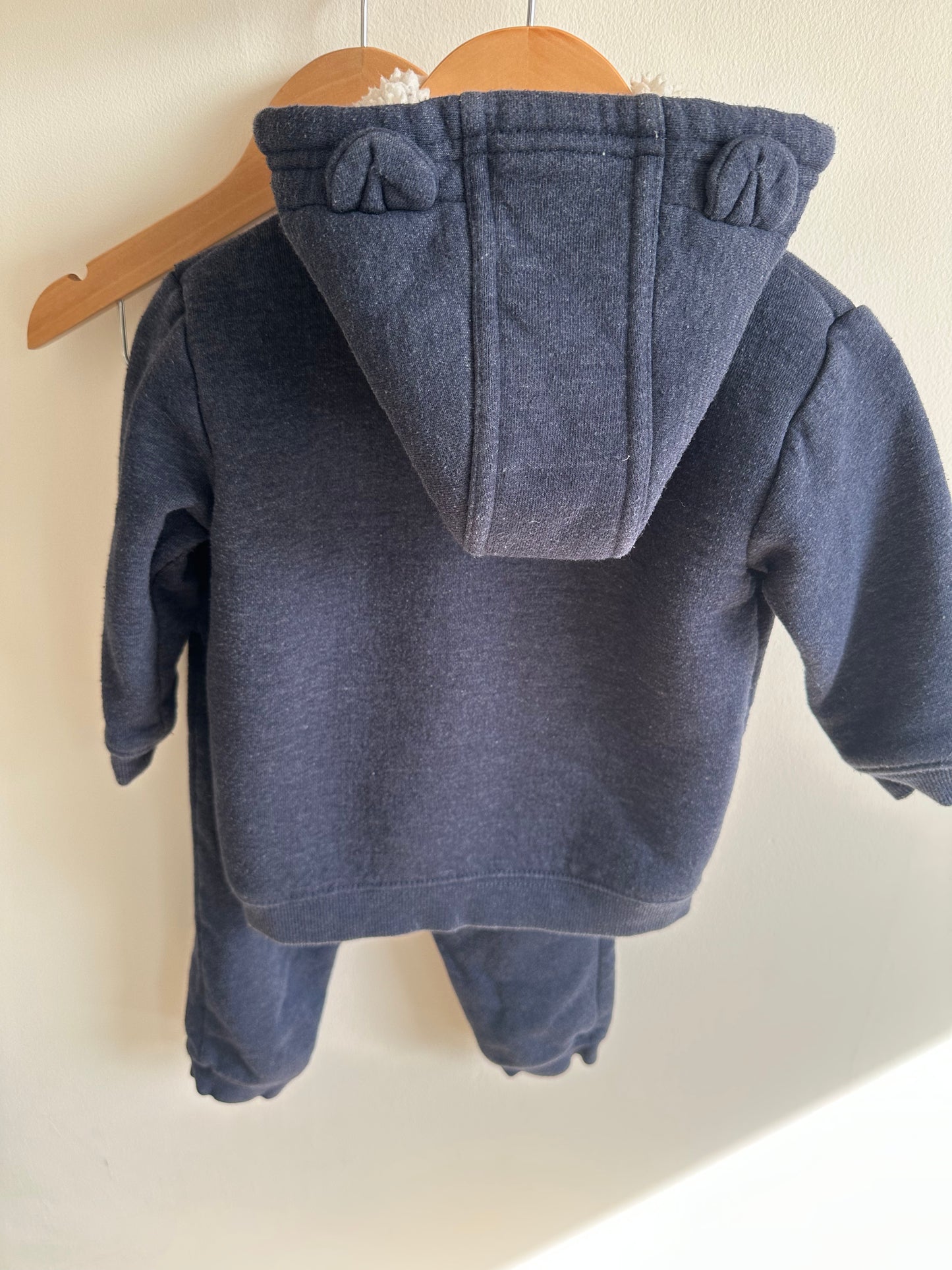 Navy Bear Sweater + Pants Set / 18-24m