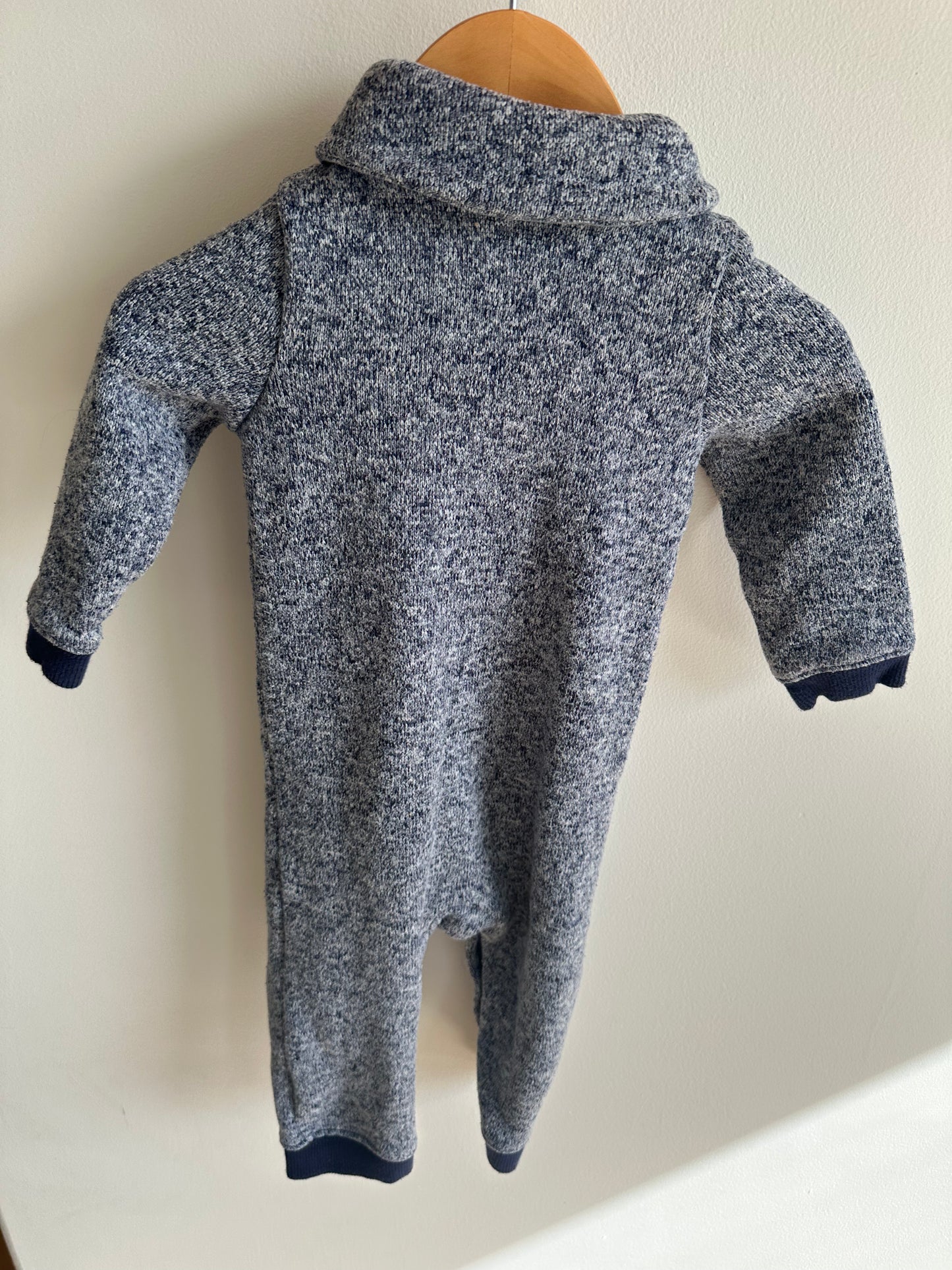 Cowl Neck Navy Jumpsuit / 12-18m