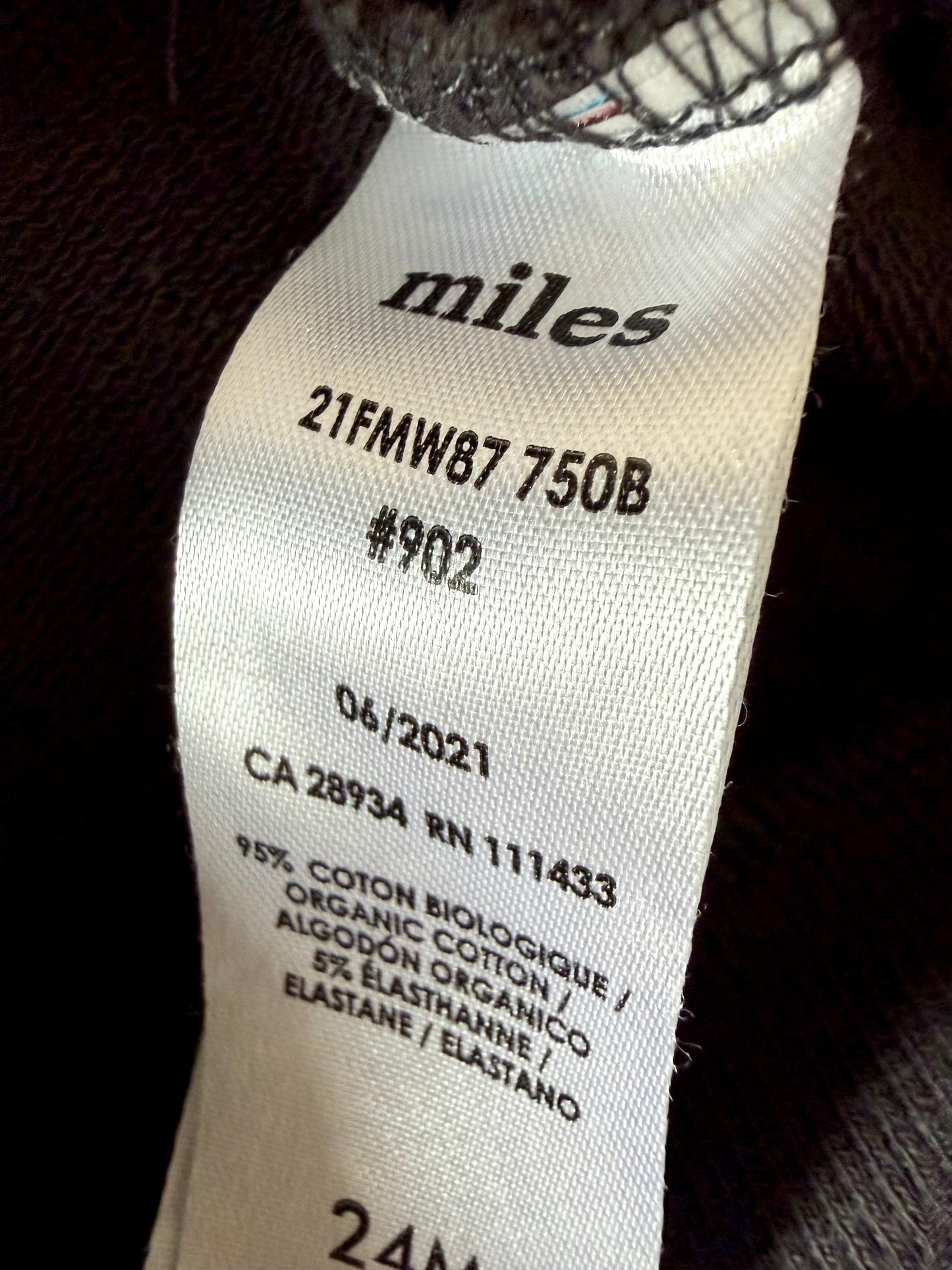 Miles the Label Grey Ruffle Sweater / 24m