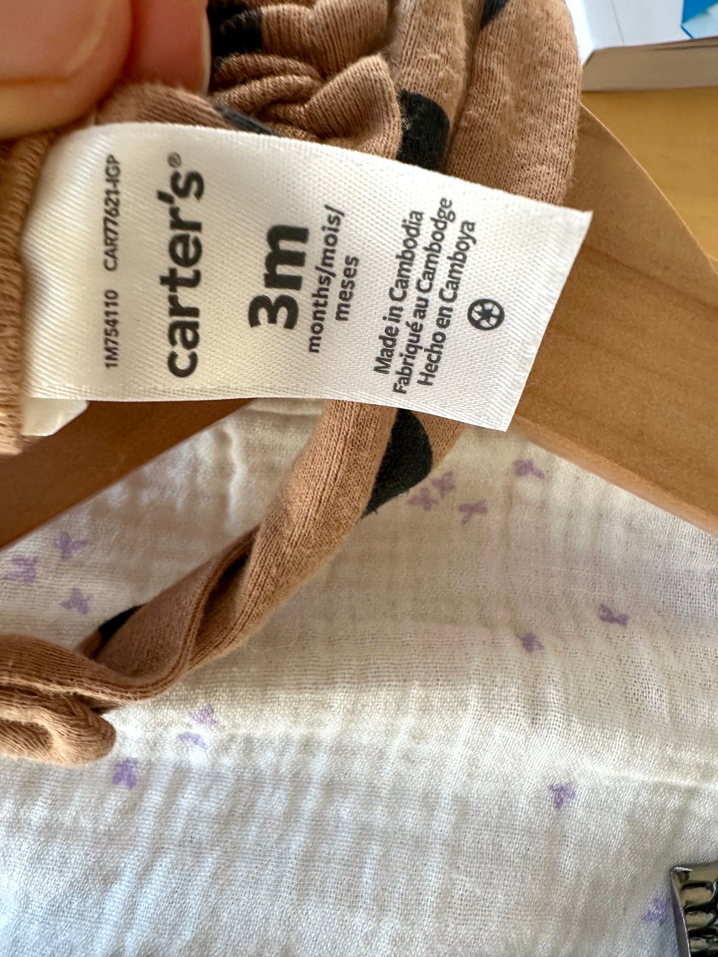 Dot Brown Pants + Headband Set / 3m