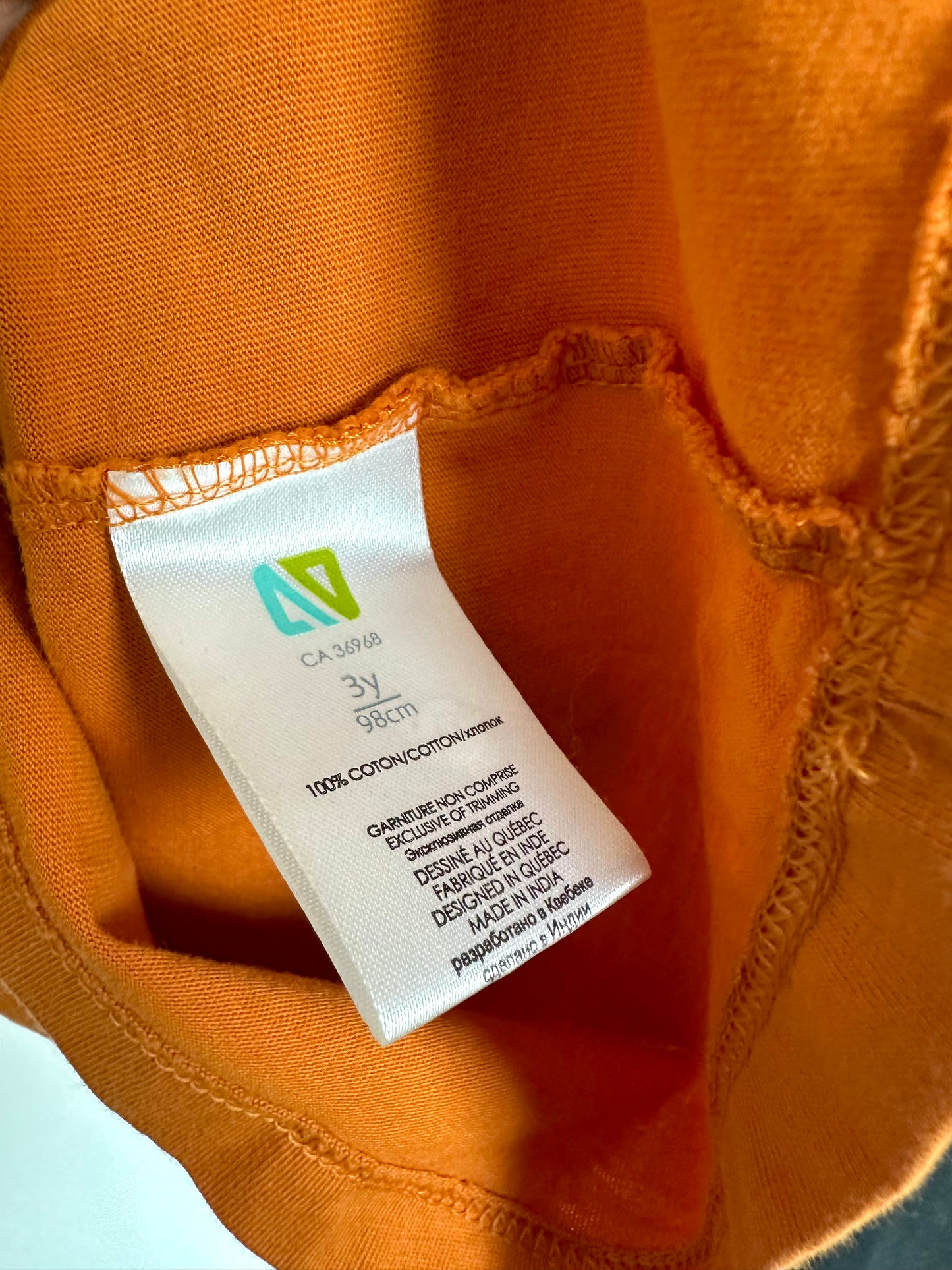 Orange Skateboard Shirt / 3T
