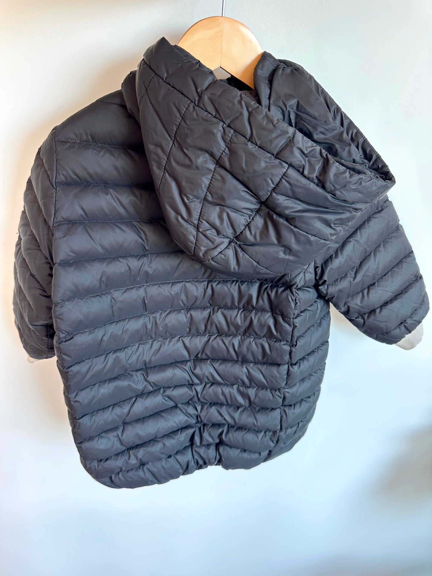 Black Hood Puffer Jacket / 3T