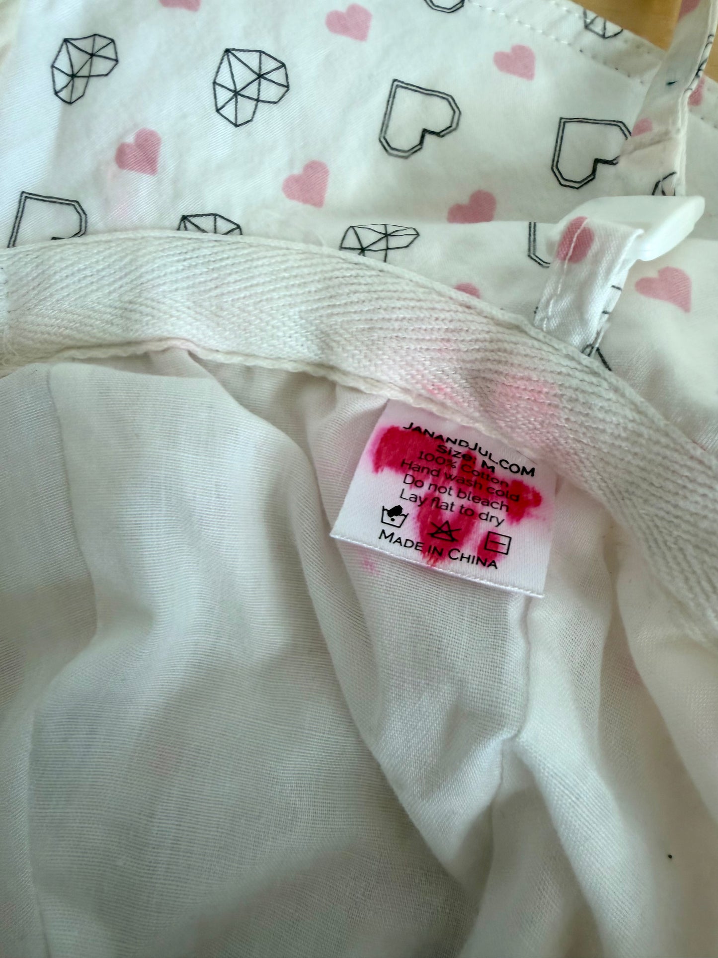 Jan & Jul Heart White Sun Hat / 6-18m