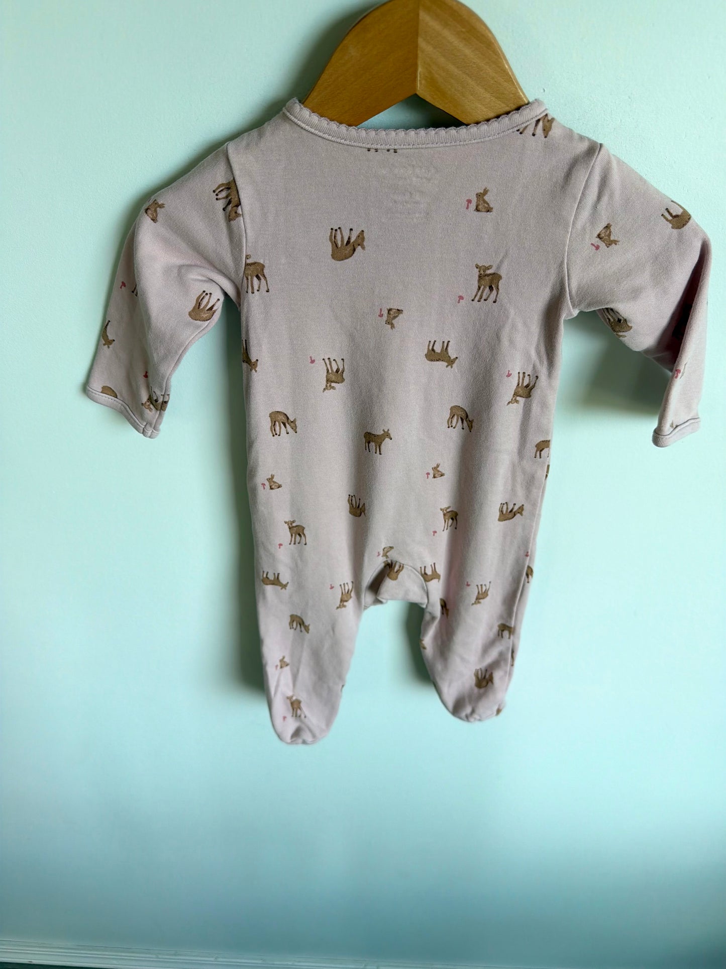 Pink Deer + Bunny Sleeper / 3-6m