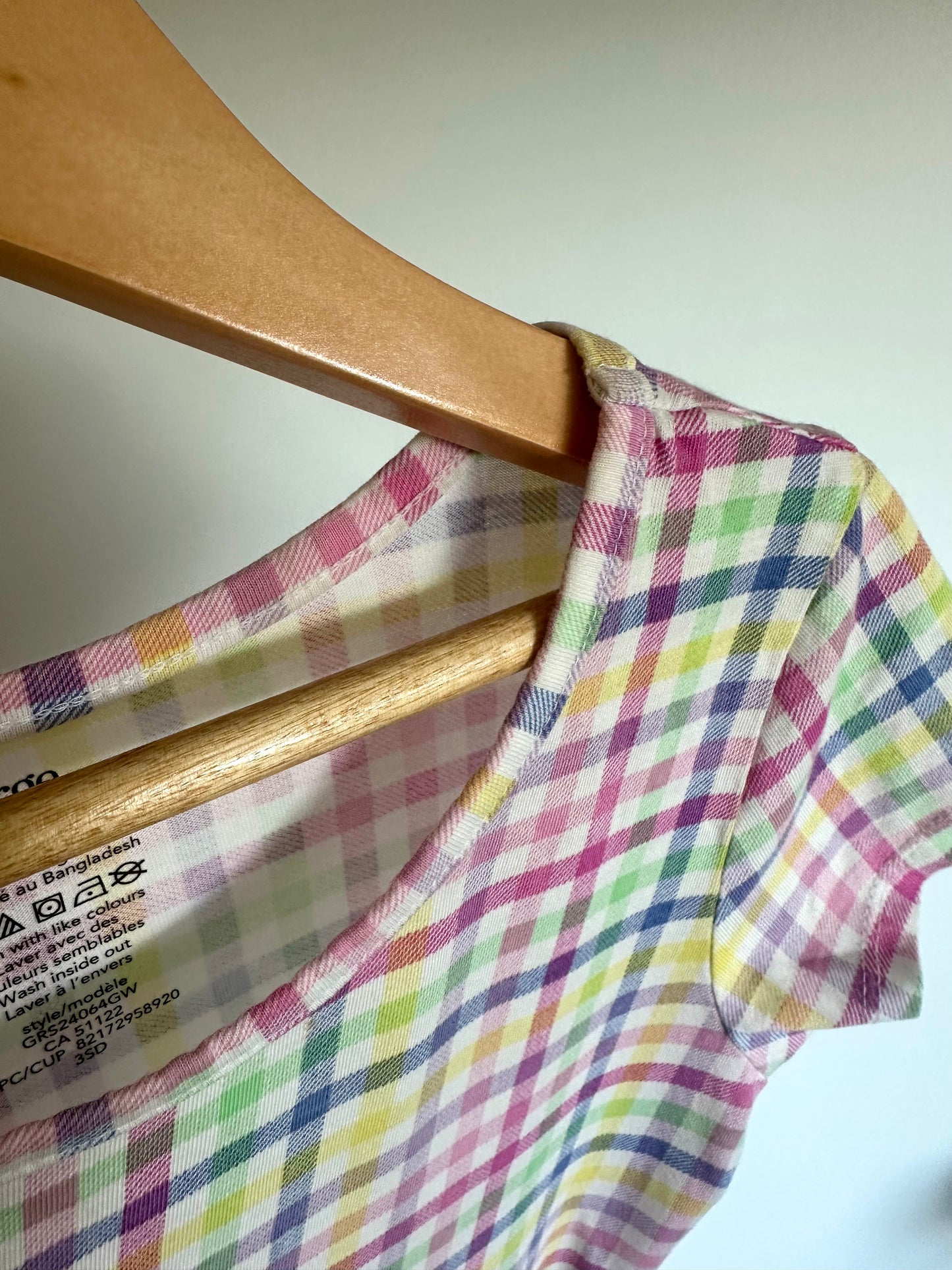 Colored Checked Dress / 7-8 years (m)