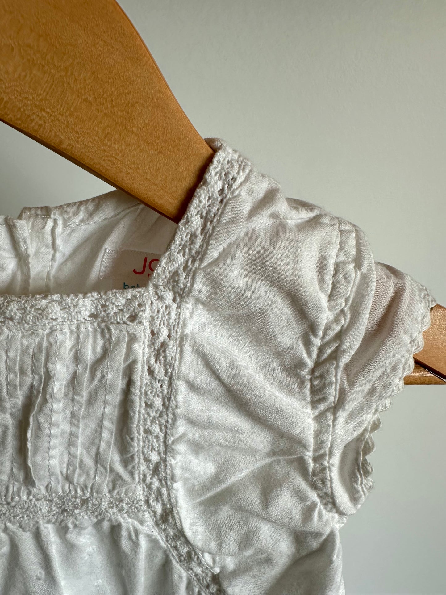 White Embroidery Detail Dress / 18-24m