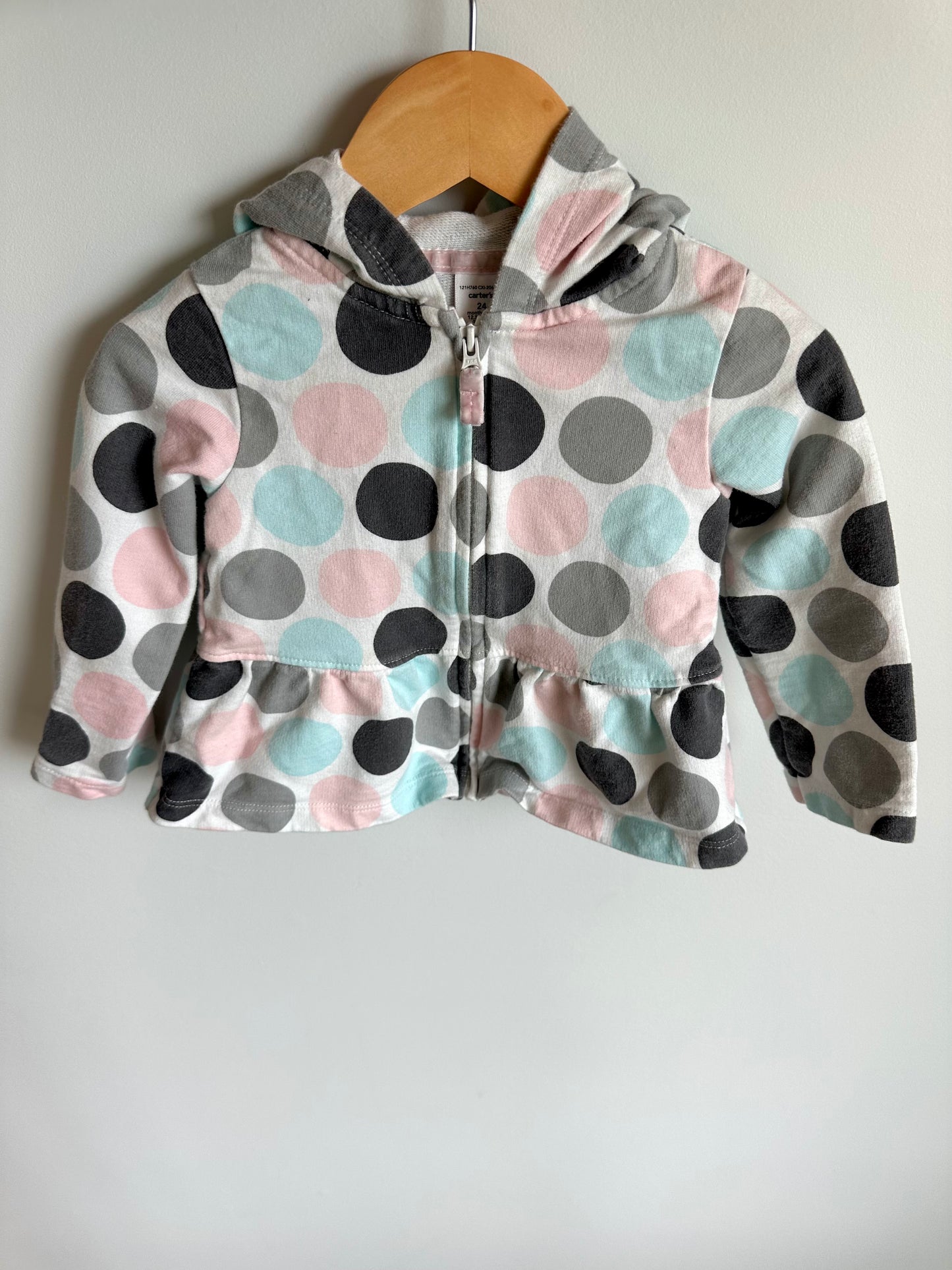 Dot Pattern Hoodie / 24m