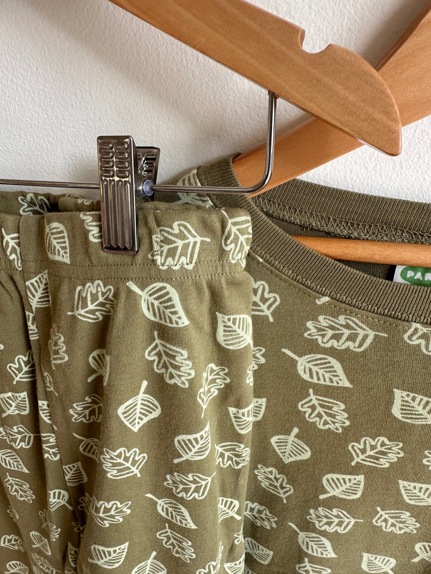 Parade Olive Leaves PJ Top + Bottoms Set (New Retail Item)/ 7-8 years