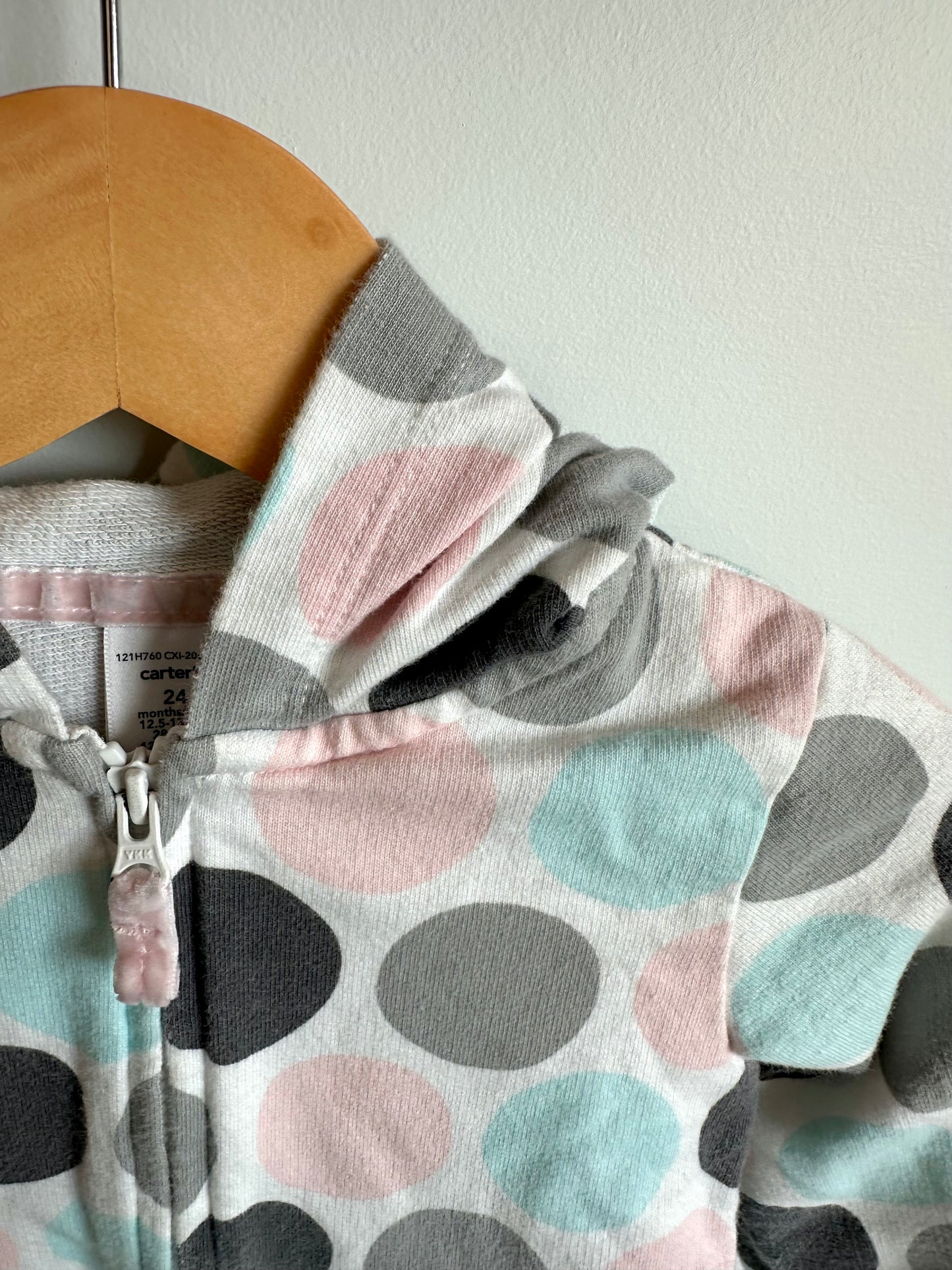 Dot Pattern Hoodie / 24m