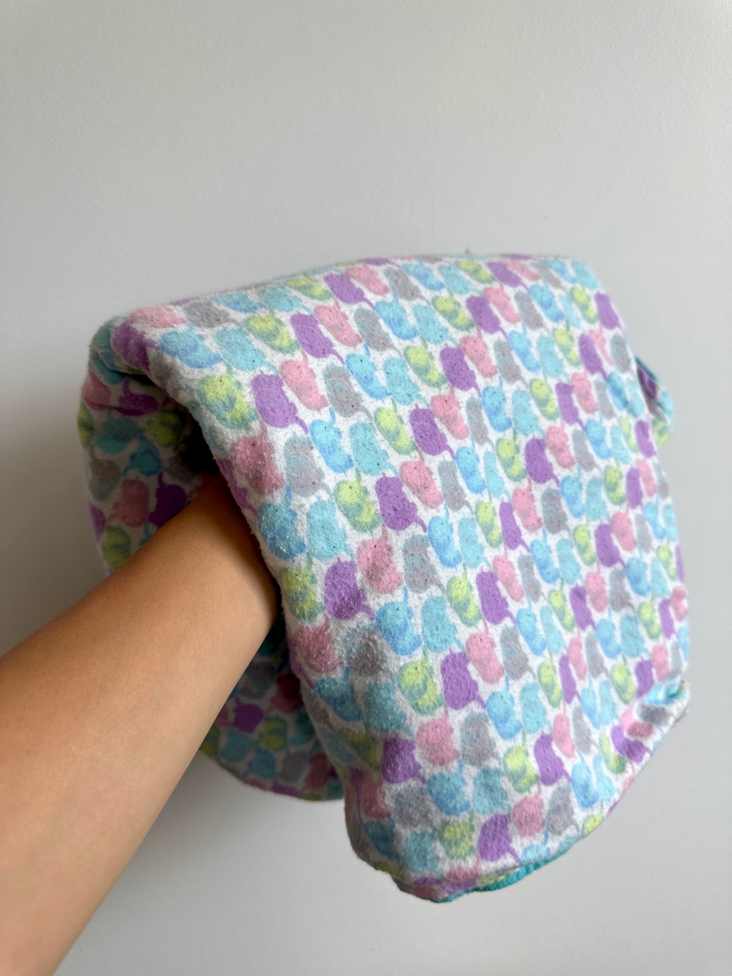 Colored Elephant Pattern Baby Blanket (No Shipping)