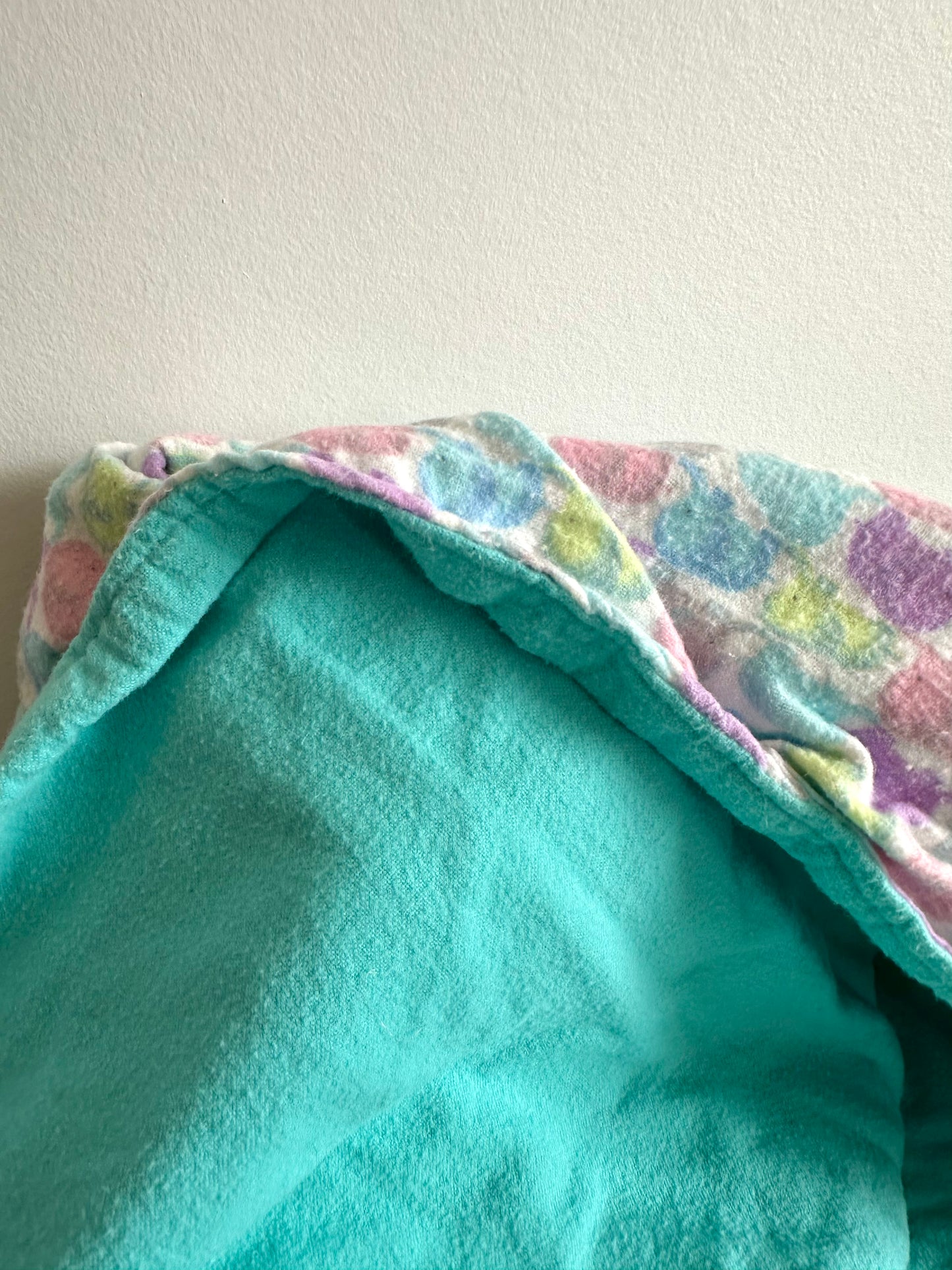 Colored Elephant Pattern Baby Blanket (No Shipping)