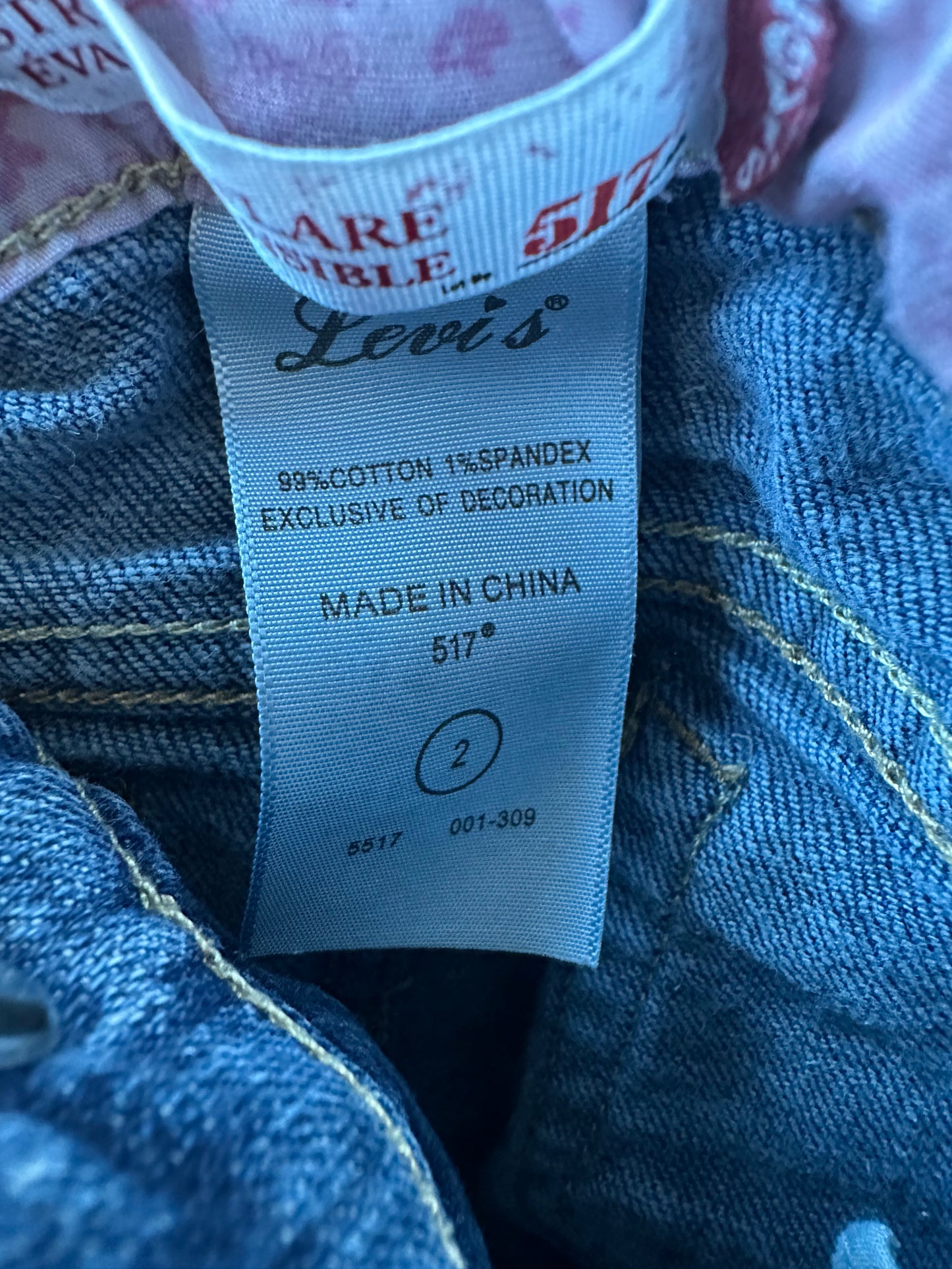 Levi's Cotton Jeans / 2T