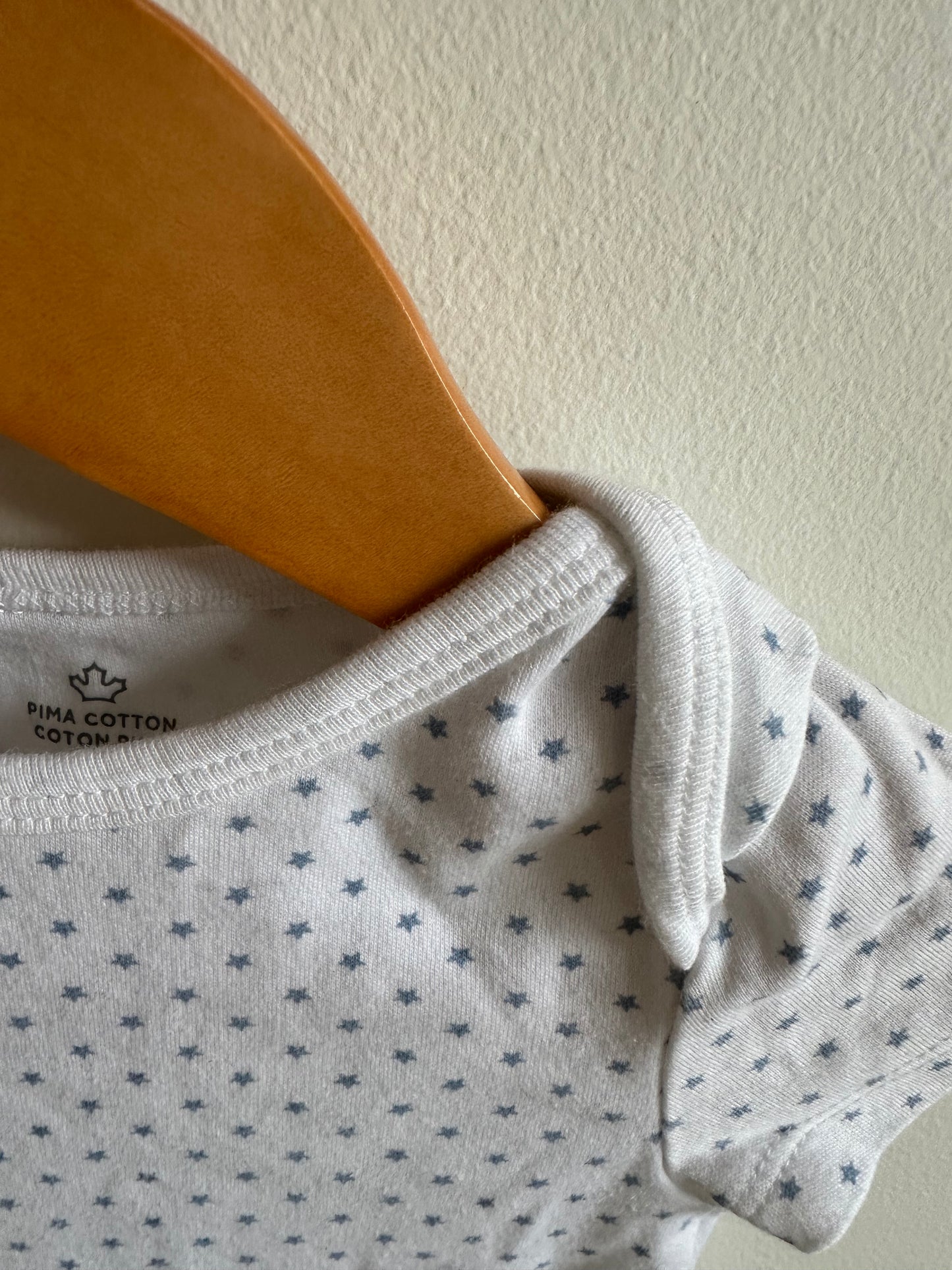 Star Pima Cotton Bodysuit / 9m