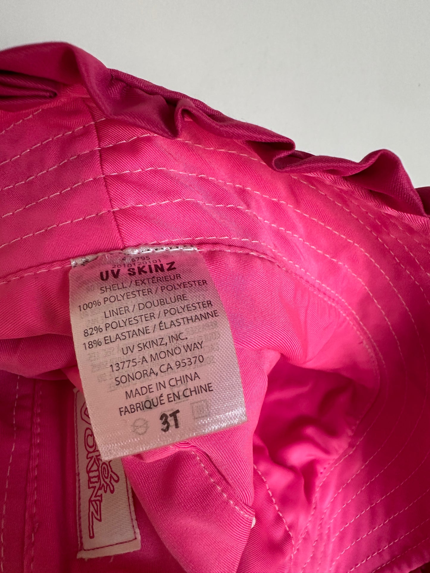 UV Skinz Pink Bucket Hat / 3T