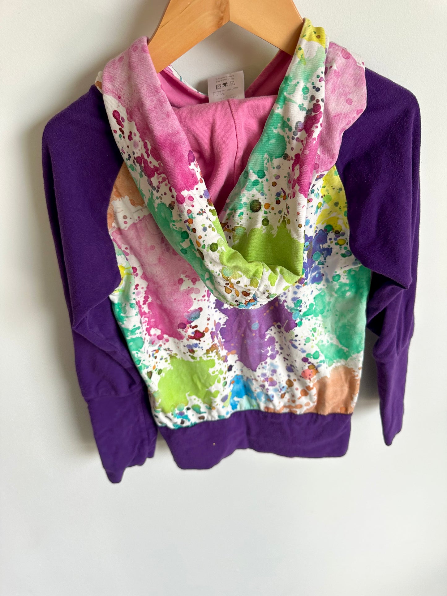 Watercolor Splash Hoodie / 3-5T