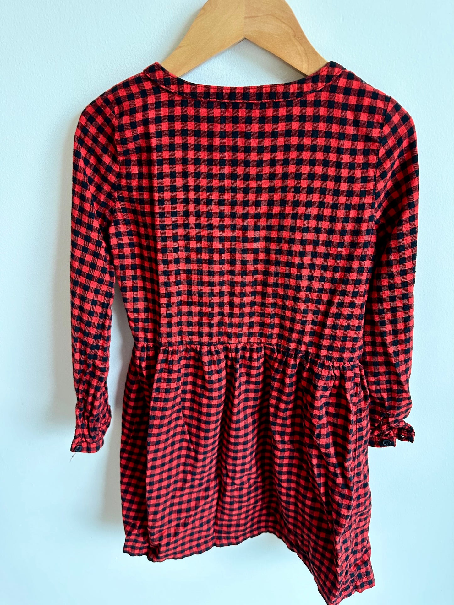 Red Checkered Dress / 6 years