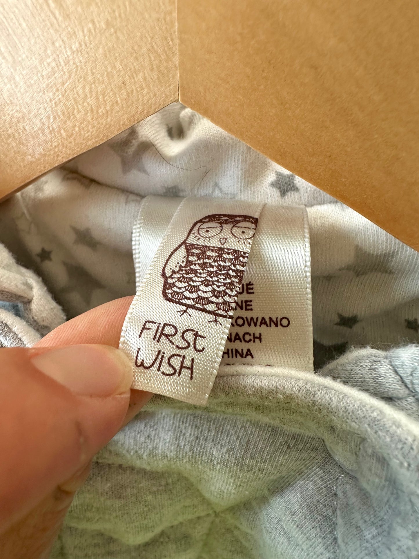 Grey Hood Bunting Suit / 3-6m