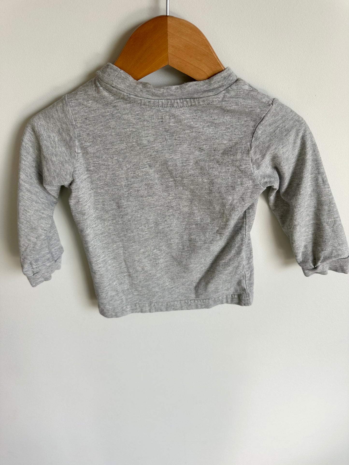 T-Rex Grey Top / 18m