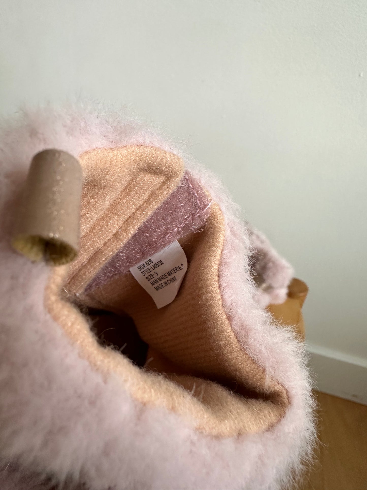Shiny Pink Pom Pom Shoes / Size 3 Infant