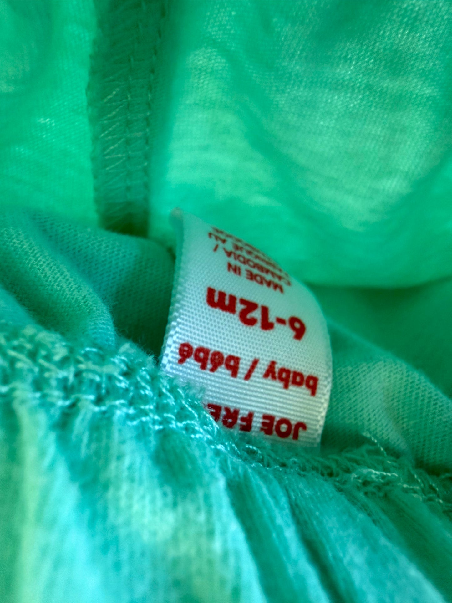 Bright Teal Shorts / 12m