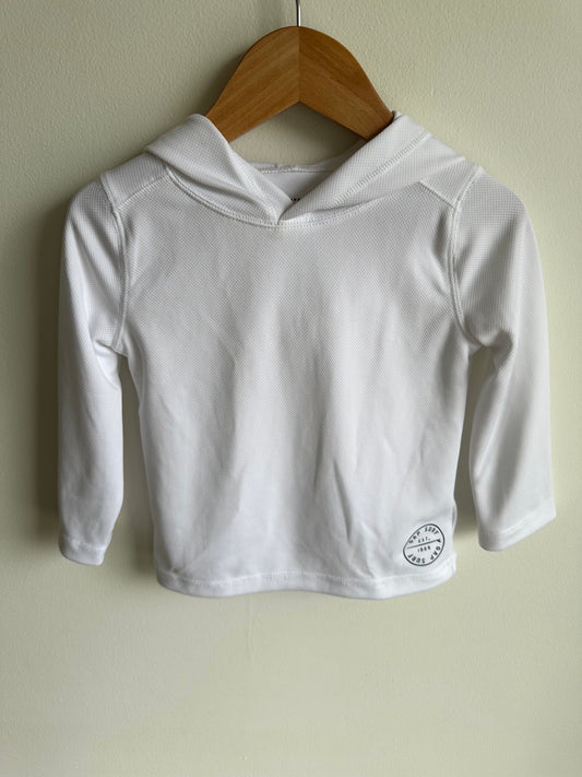 Lightweight White Hoodie / 2T