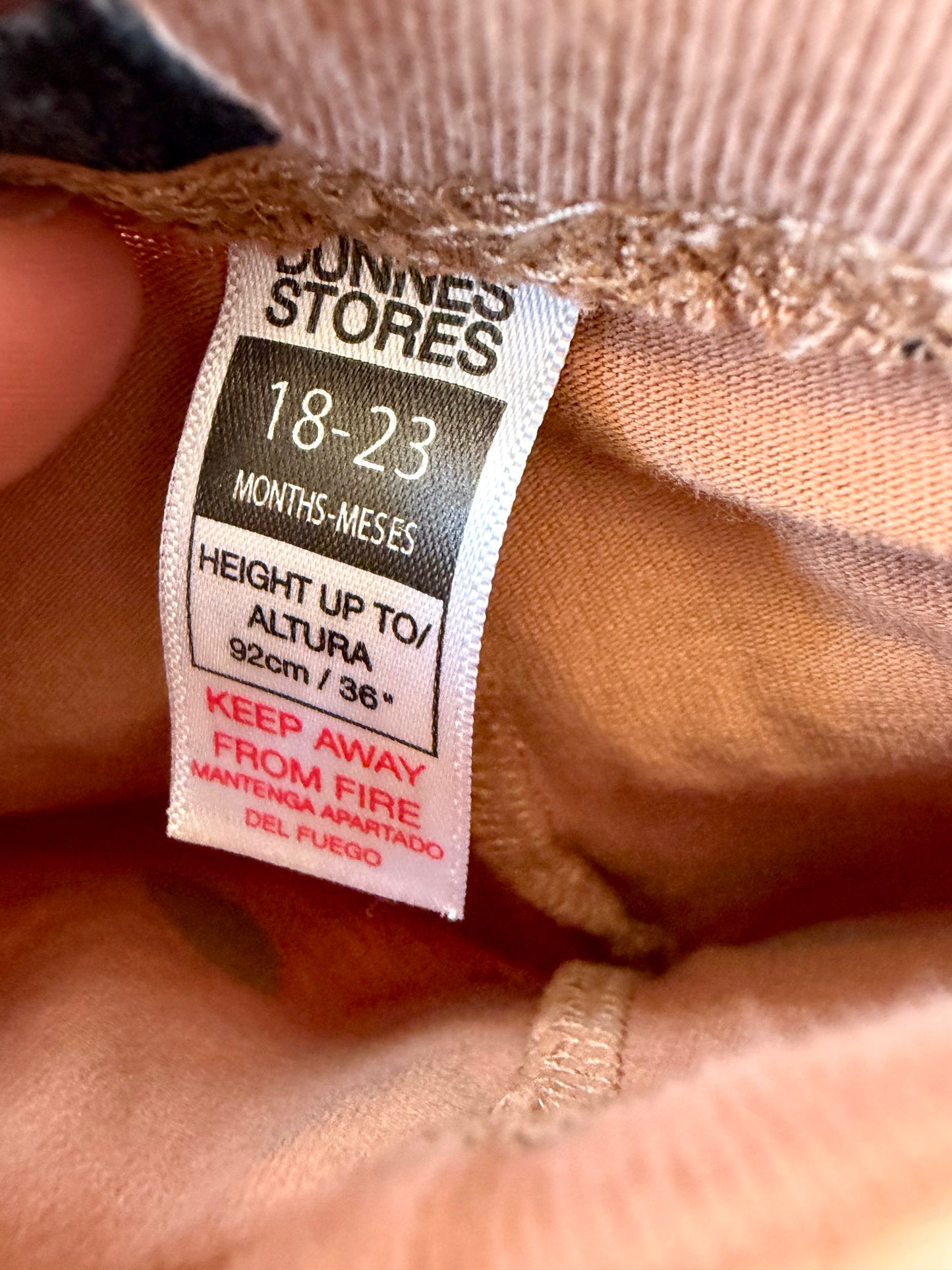 Tan Polkadot Leggings / 18-23m