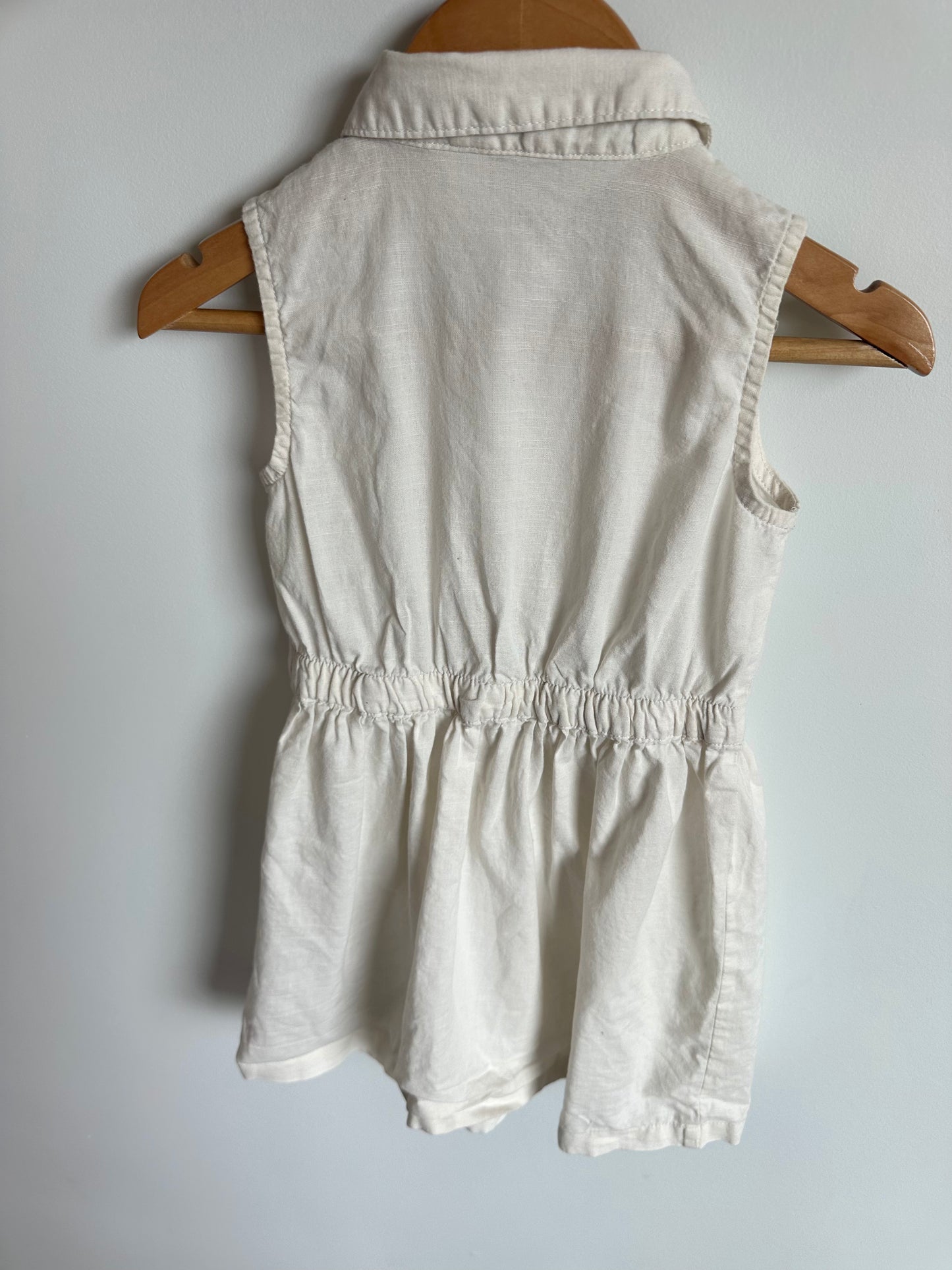 H&M White Collared Dress (PLAY) / 3T