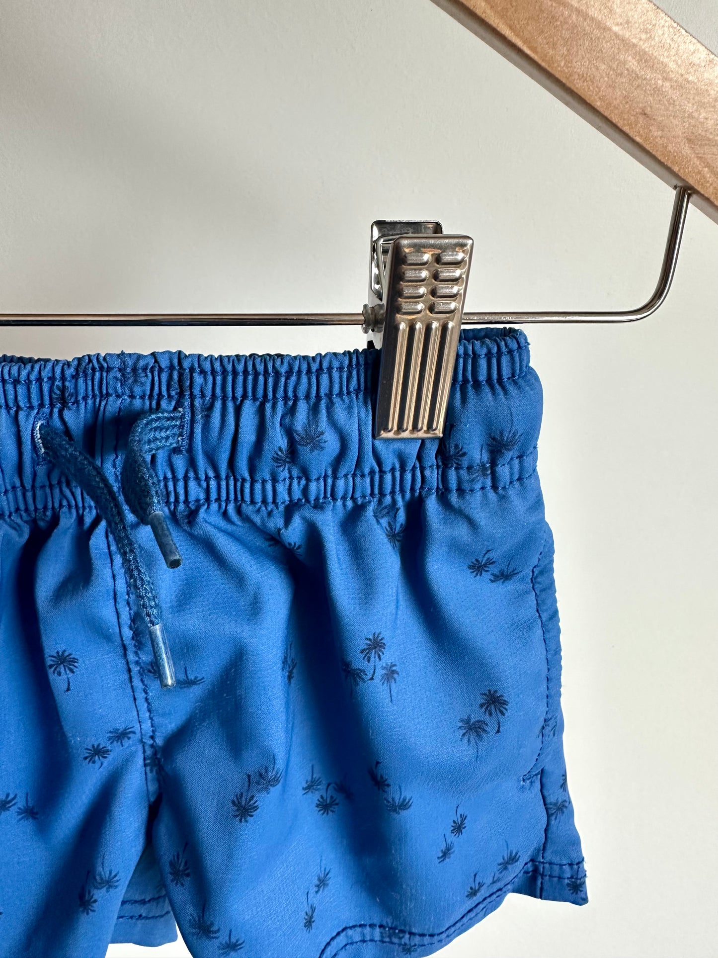 OshKosh Blue Palm Tree Swim Shorts / 2T